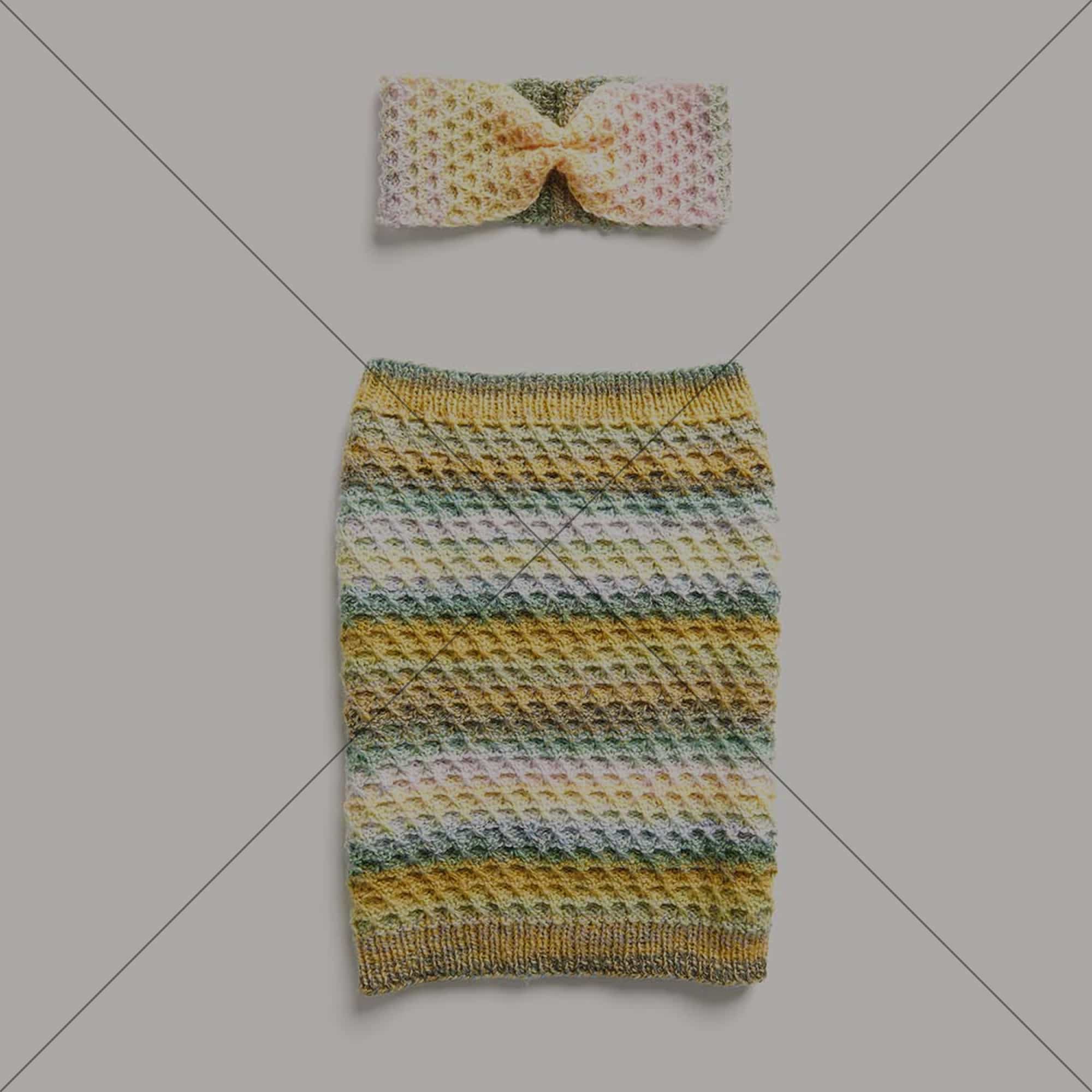 Gestricktes Stirnband und Loop: Modell 11 und 12 aus dem Heft Creative Chic Unique dk Special