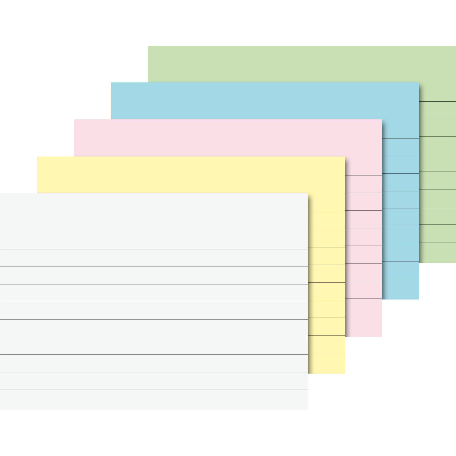 Karteikarte A7 liniert sortiert 200 Stück von Baier & Schneider 
