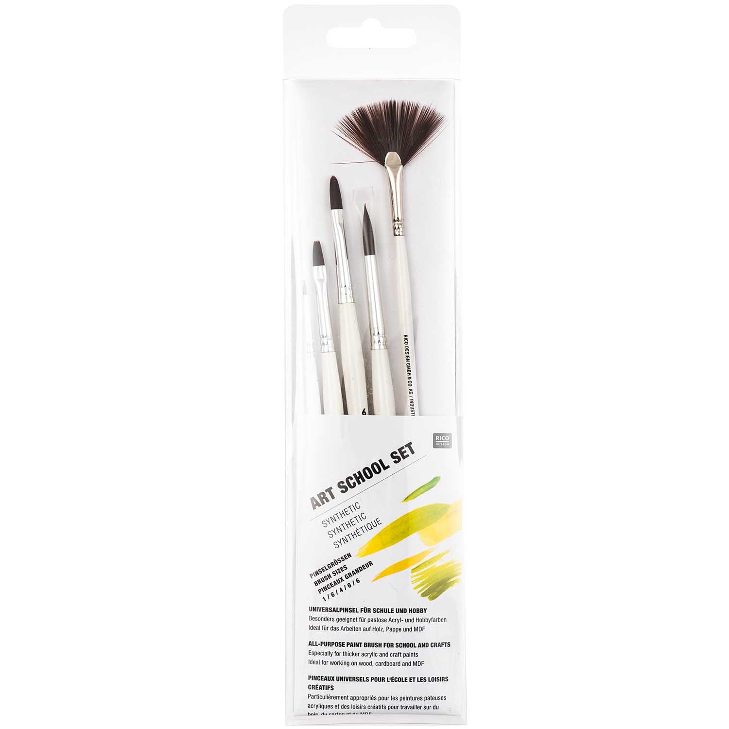 Pinsel Art School Synthetic Set 5teilig