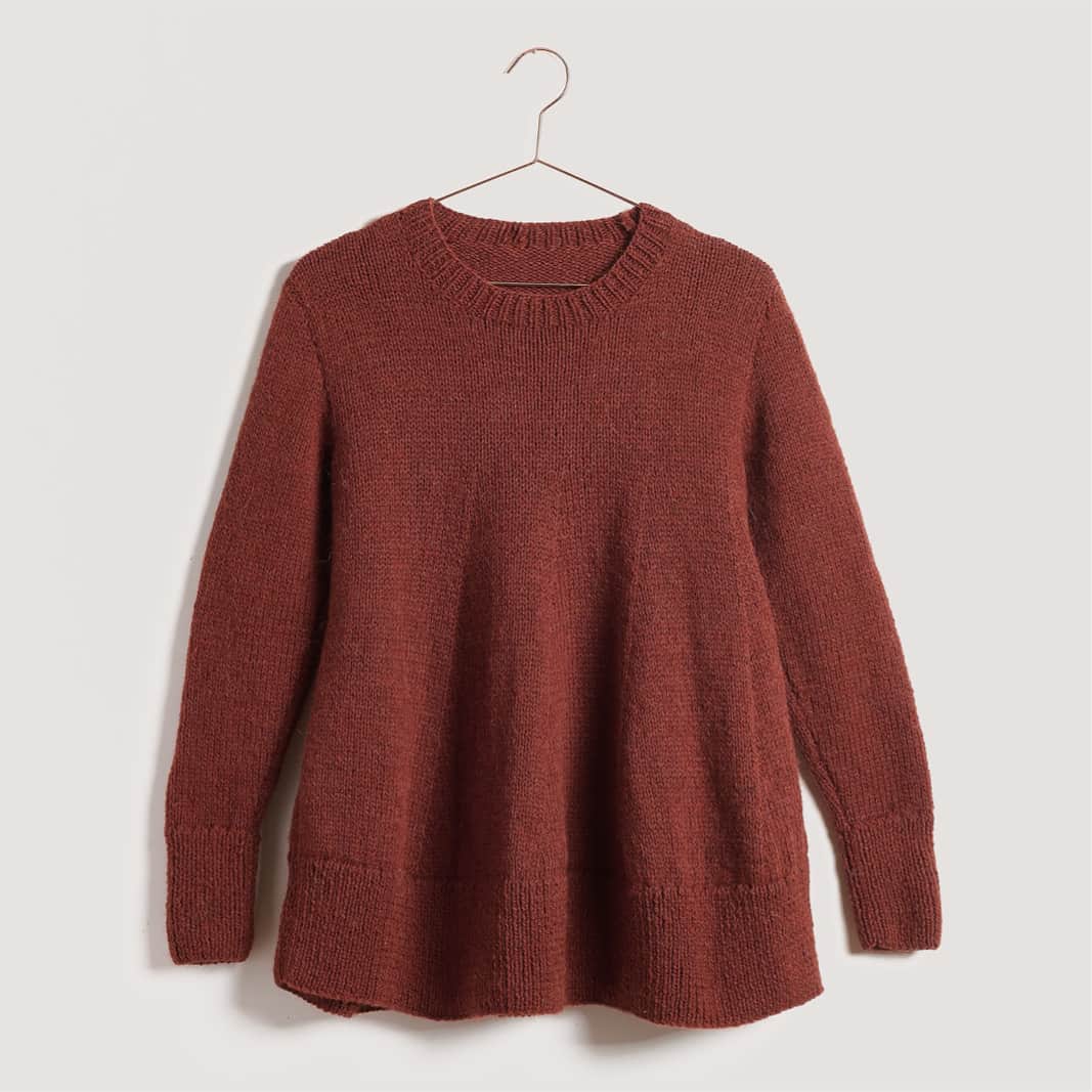 Gestrickter Pullover: Modell 40 aus dem Heft Lovewool No. 23