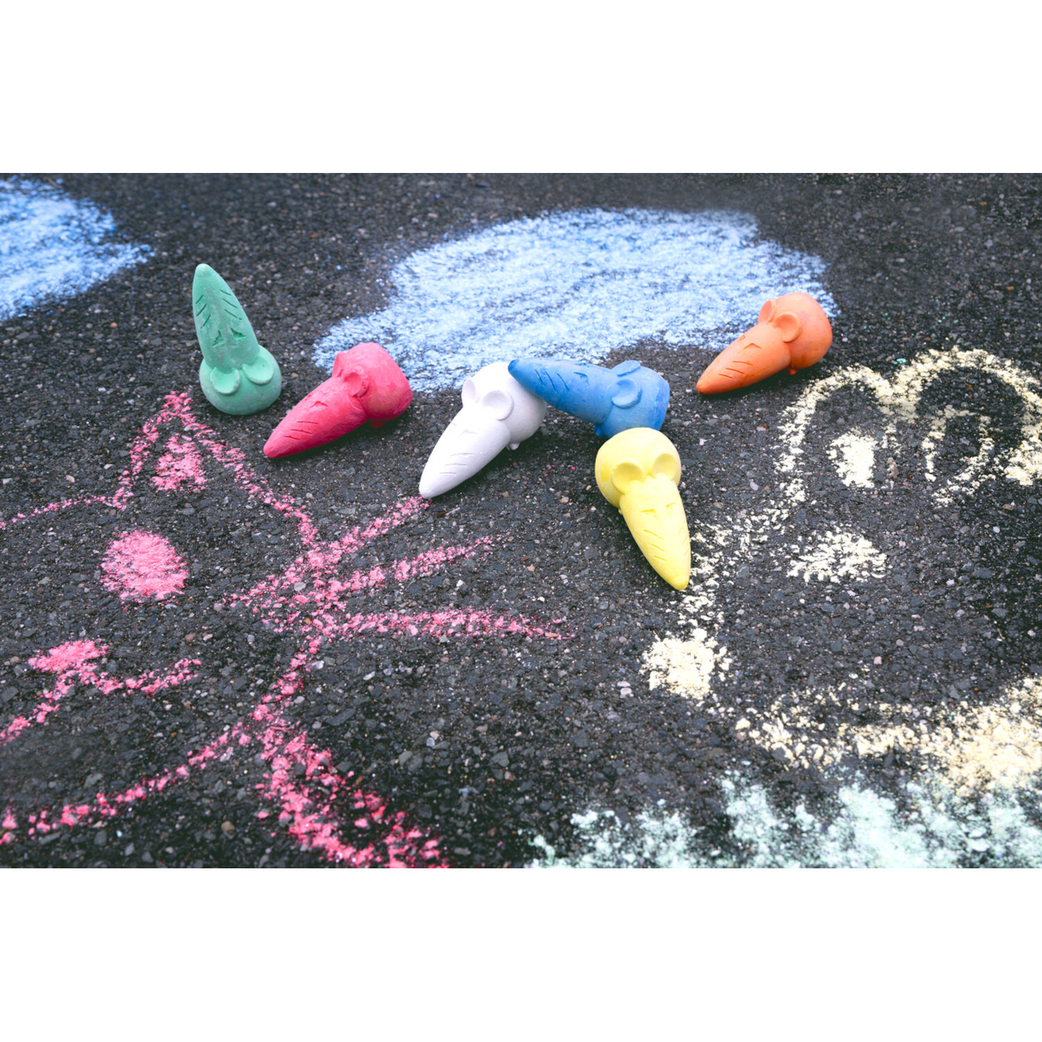 Straßenmalkreide Maus Set 6 Stk von Eberhard Faber Vertrieb 