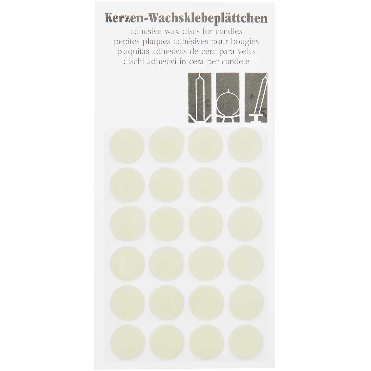 Wachsklebeplättchen weiß 24 Stück