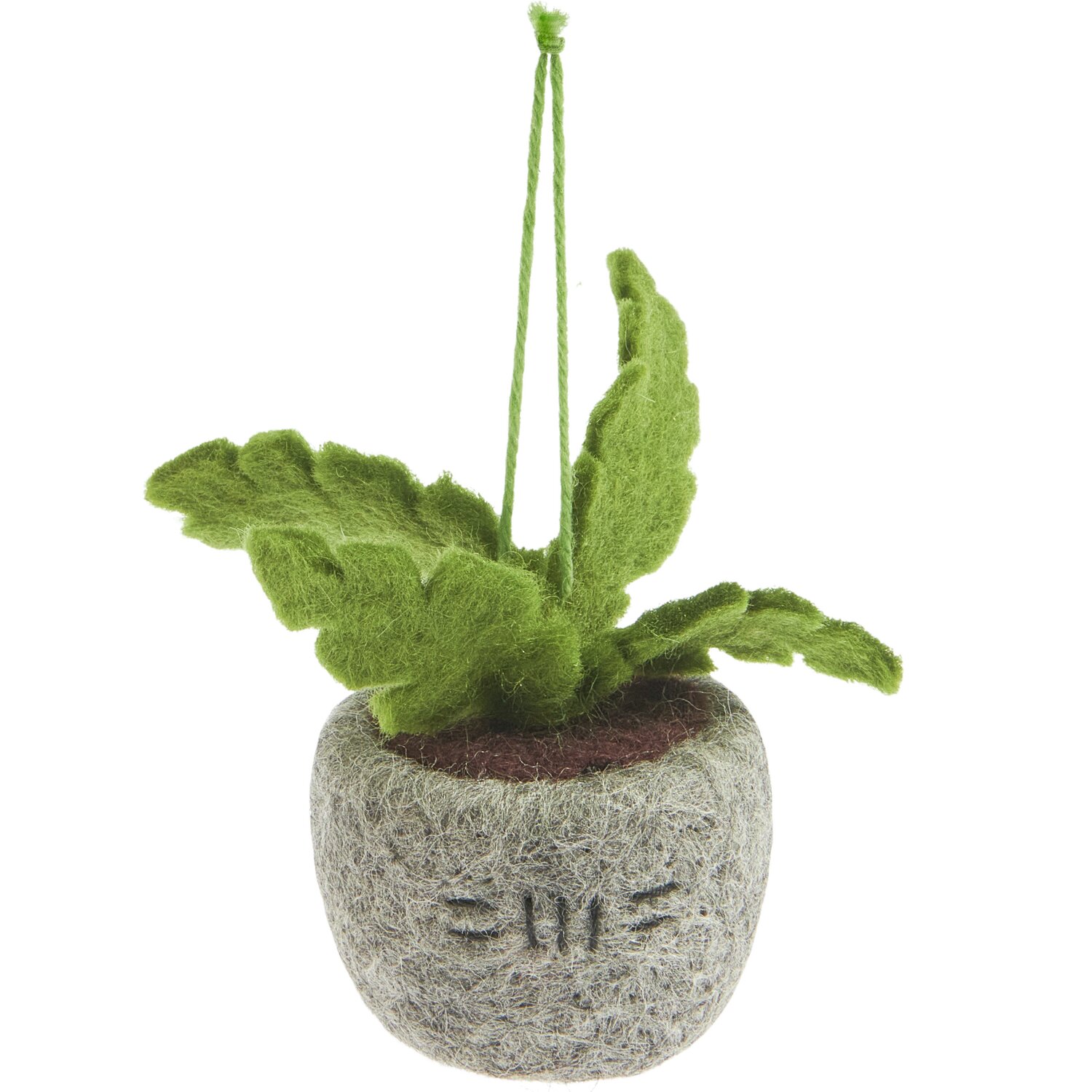 Filz Blumentopf Grau