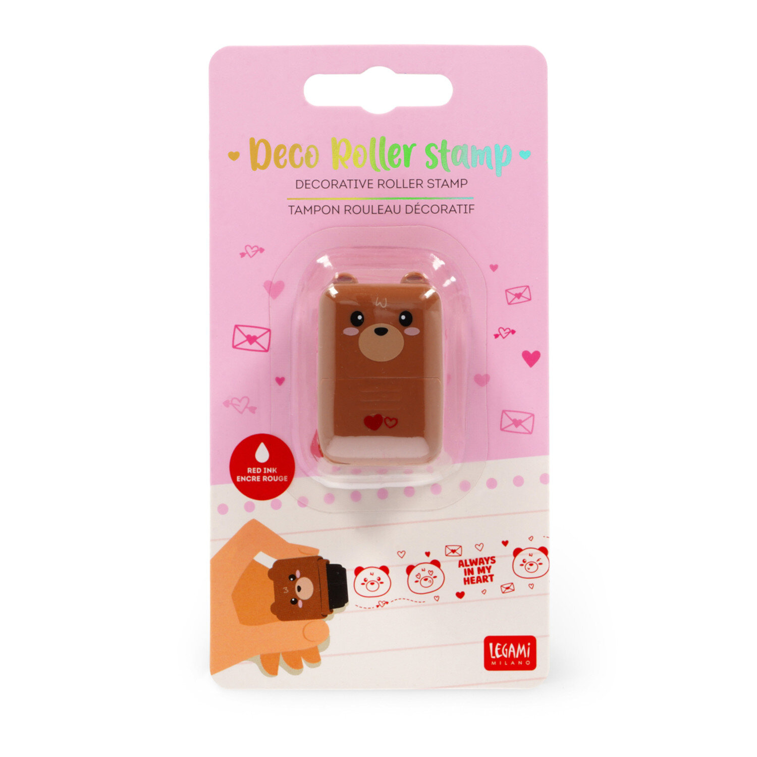 Deco Roller Stempel Farbe Teddy Bear von Legami 