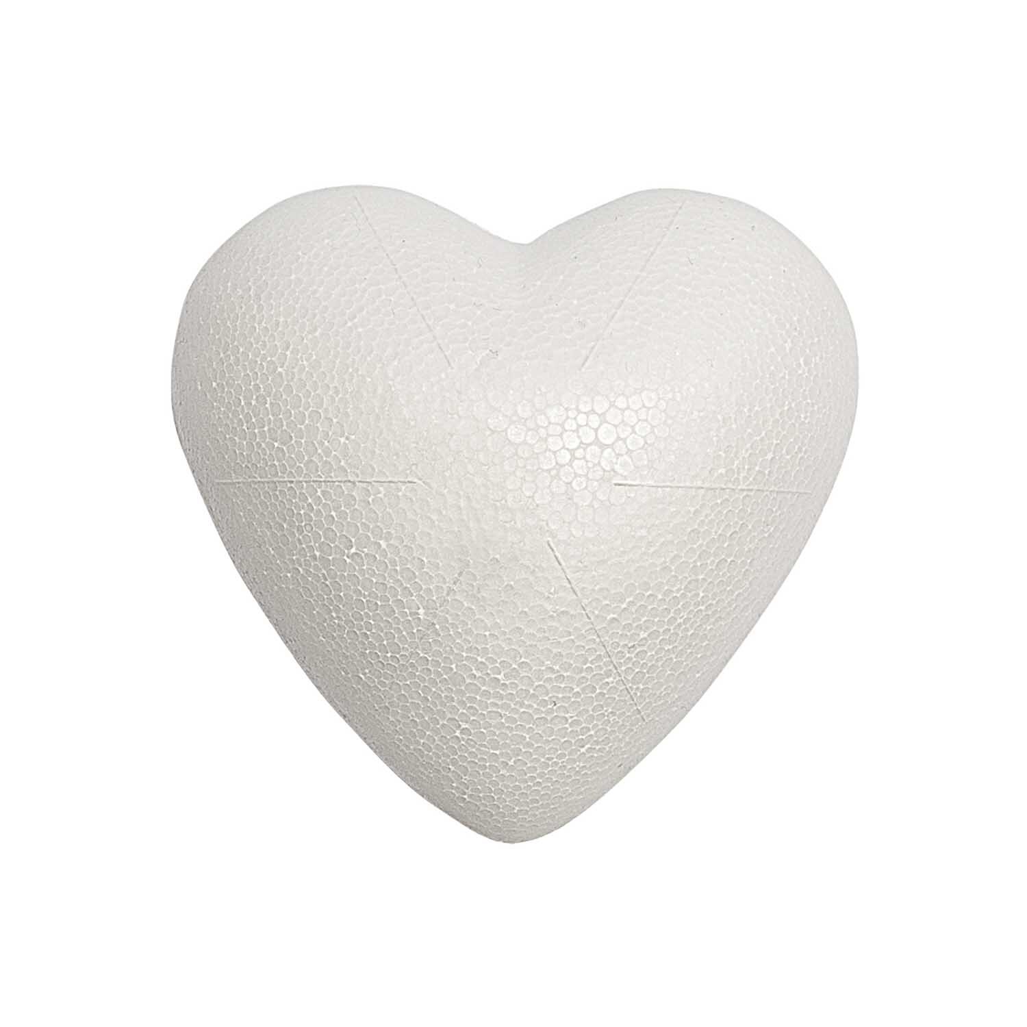 Polystyrol Herz voll 9cm