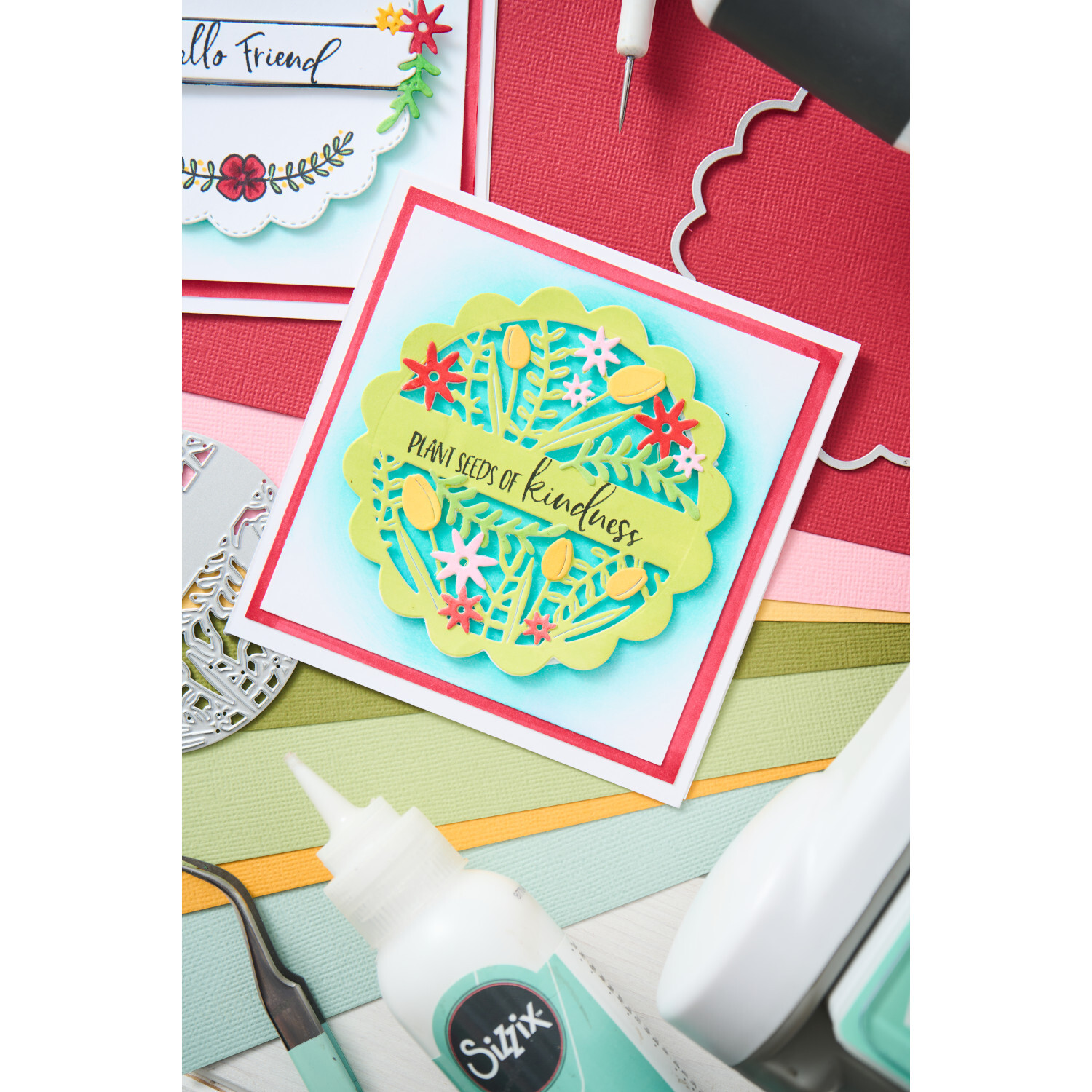 Thinlits Scalloped Circle, Borders & Banners Set 10 Stück von idee. Creativmarkt