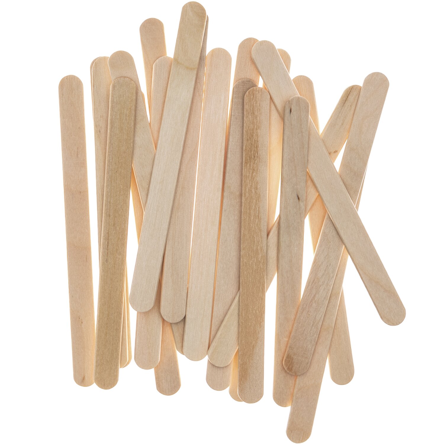 Holzstäbchen natur 11,5cm, 70 Stück. Natürliche Holzfarbe, ideal für Bastelprojekte.