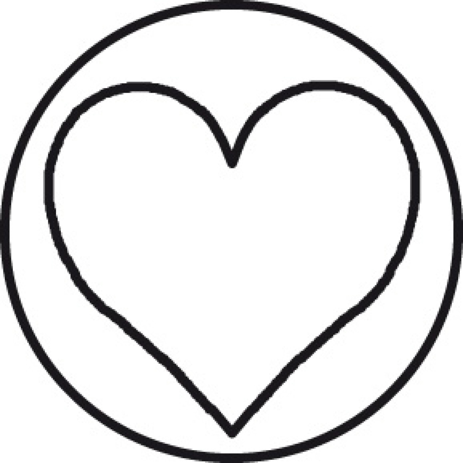 Siegelplatte Herz von Clairefontaine-Rhodia