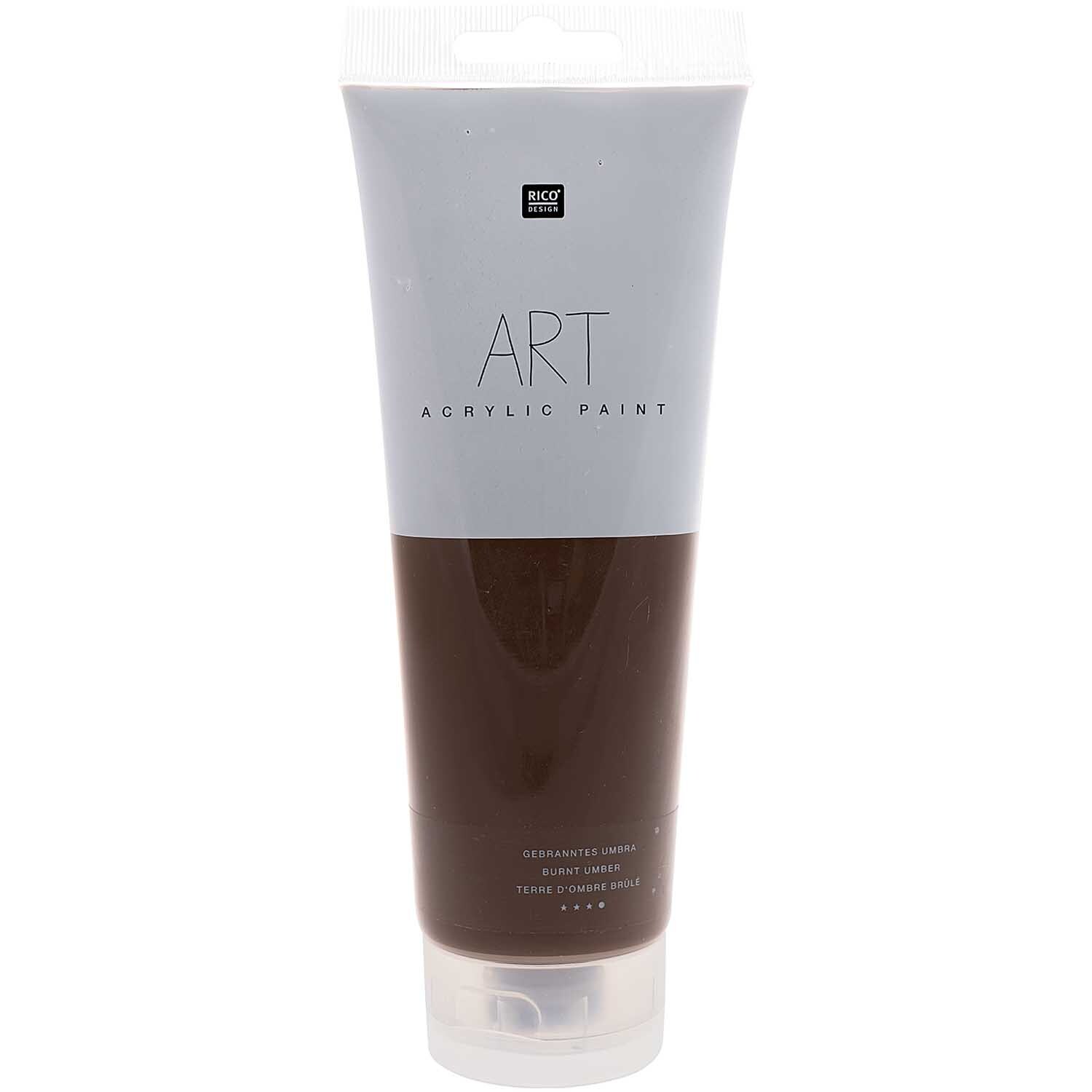 ART Künstler Acrylfarbe 250ml in Gebranntes Umbra von Rico Design, ideal für kreative Projekte.