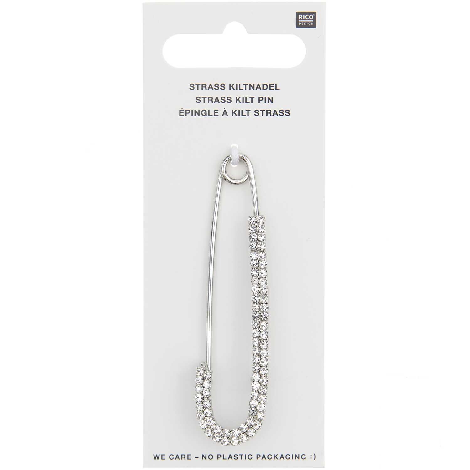 Kiltnadel mit Strass Kiltnadel mit Strass