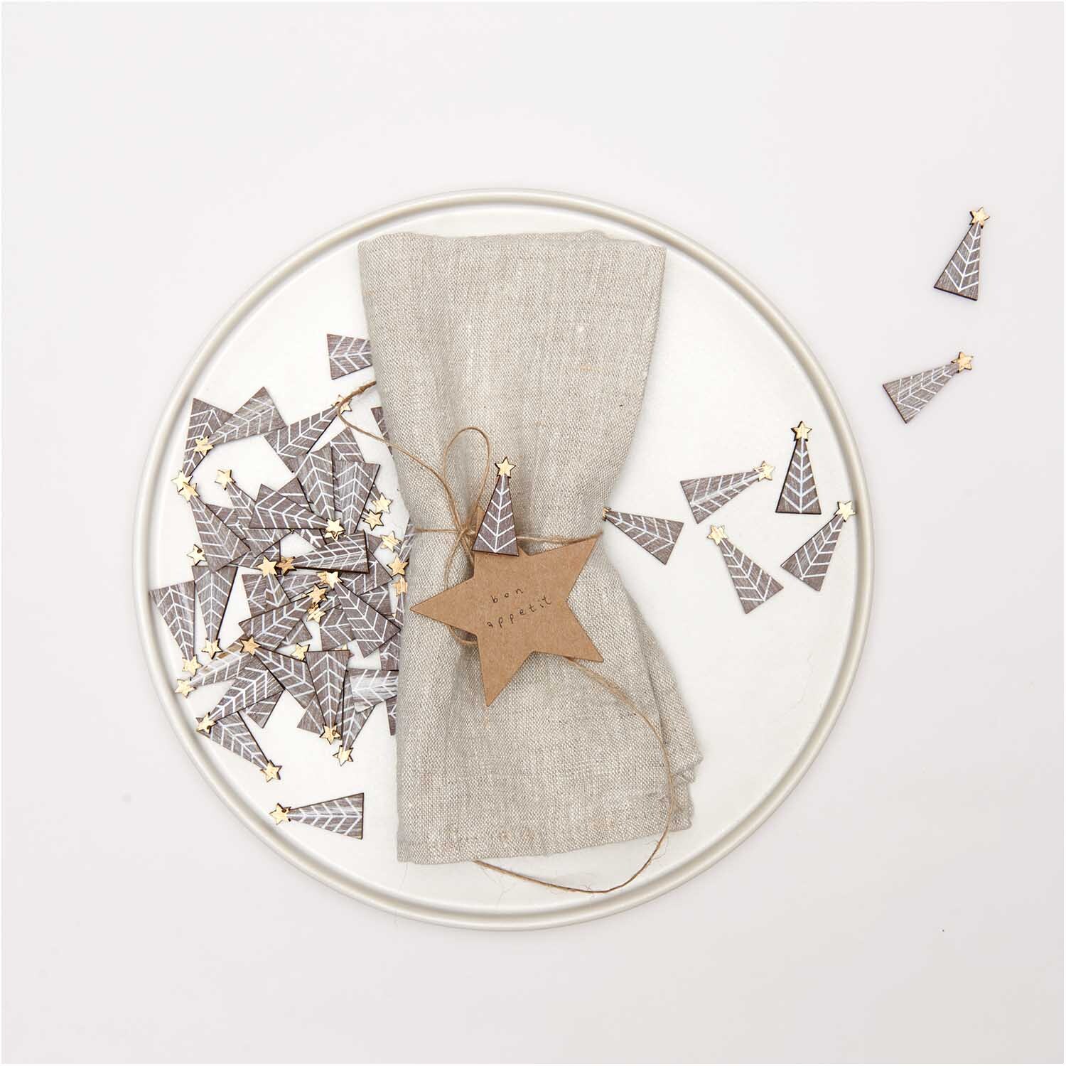 Dekoklammern Tannenbaum shabby chic 3cm 8 Stück Dekoklammern Tannenbaum shabby chic 3cm 8 Stück