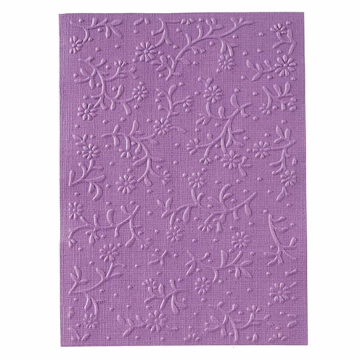 Embossing-Prägeschablone Blumenranke 10,6x15cm
