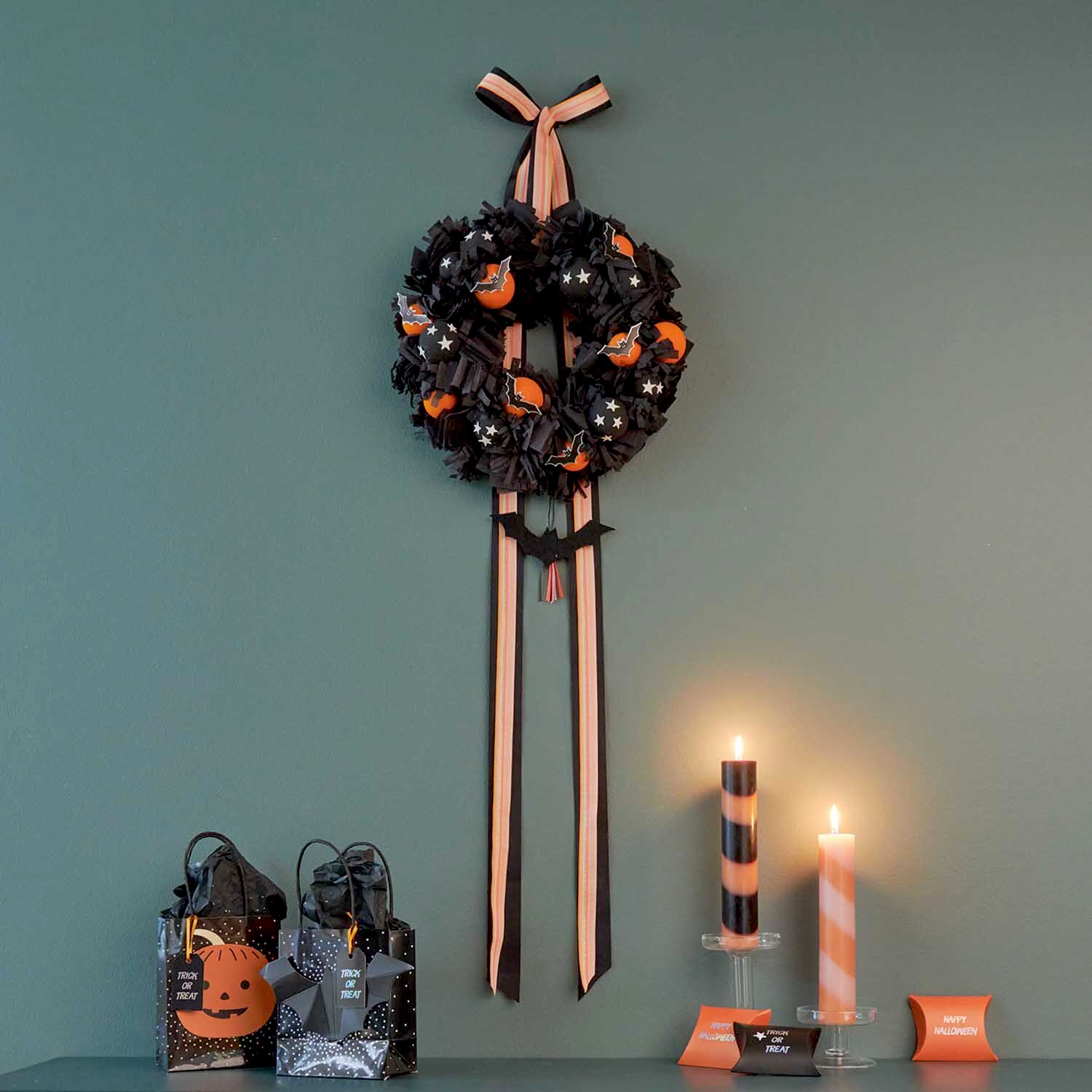 Bastelanleitung Halloween-Türkranz von idee. Creativmarkt 