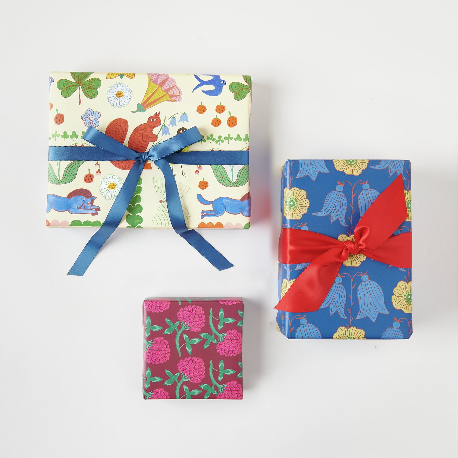 Geschenkpapier Butterblume/Glockenblumen 