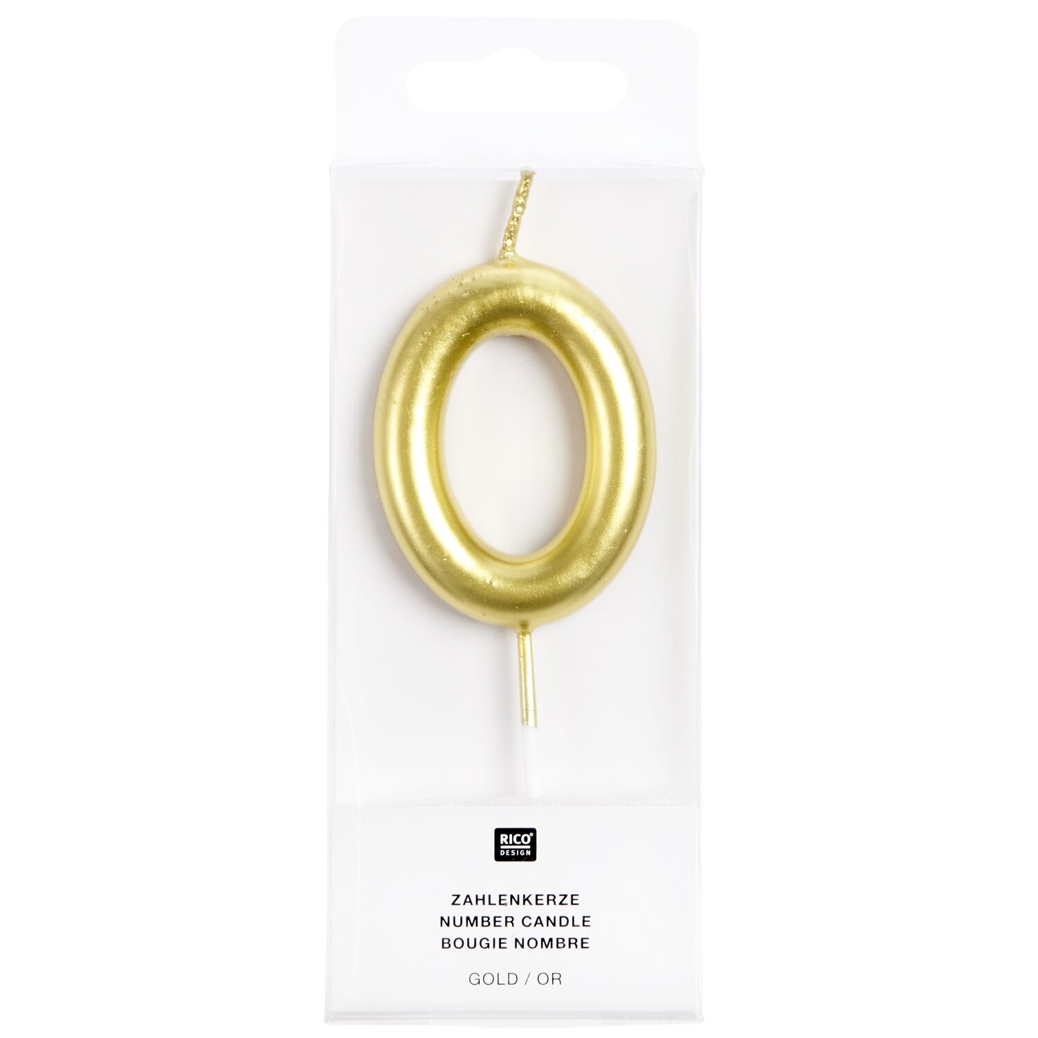 Zahlenkerze Gold von Rico Design