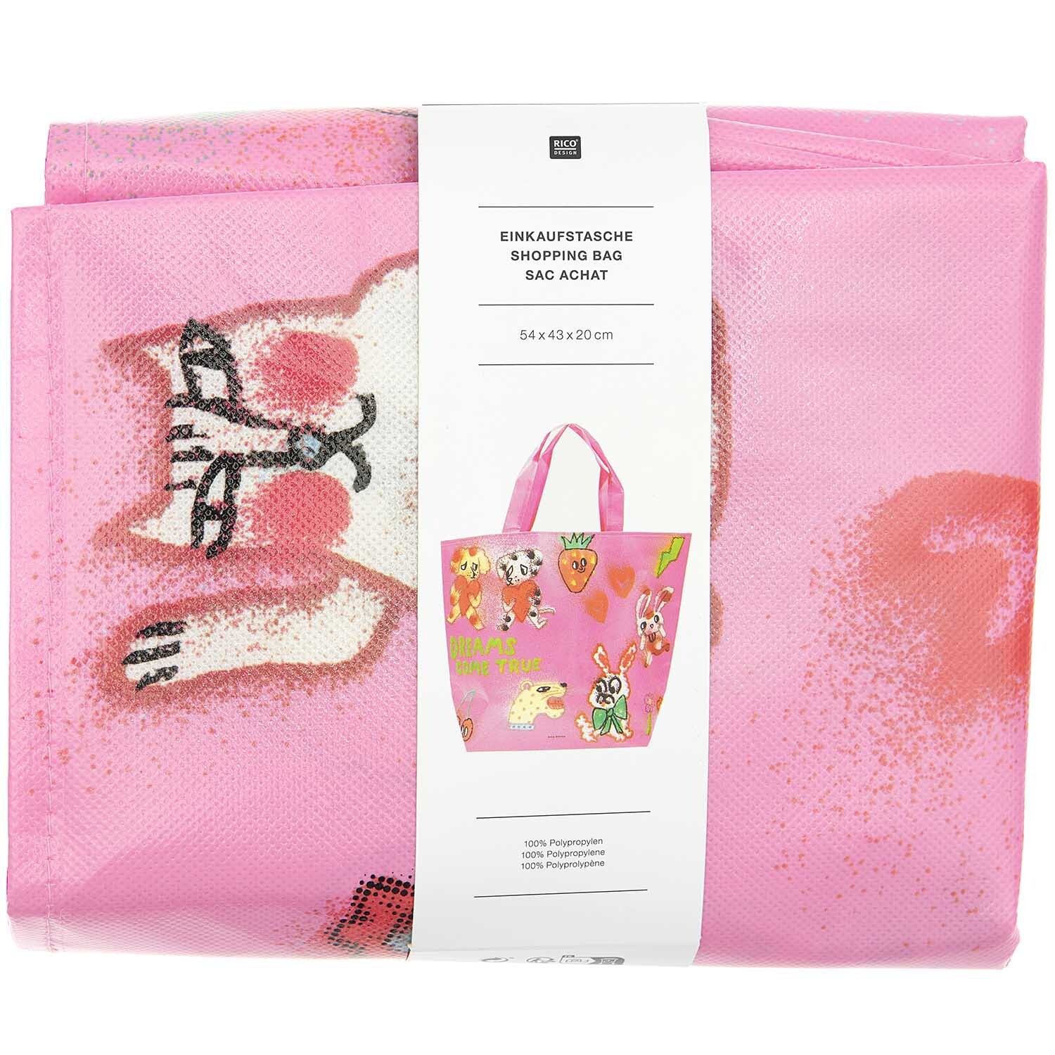 Paper Poetry Shopper Airbrush rosa 54x43x20cm Paper Poetry Shopper Airbrush rosa 54x43x20cm