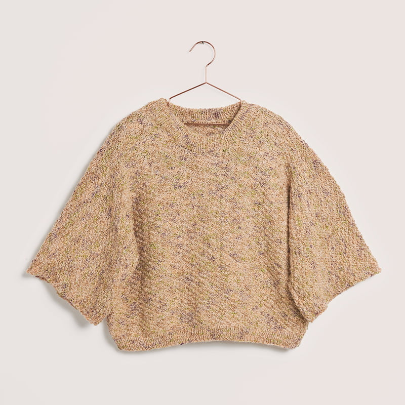 Gestricktes Shirt in Pfirsich-Farben: Modell 07 aus dem Heft Made by Me No. 22