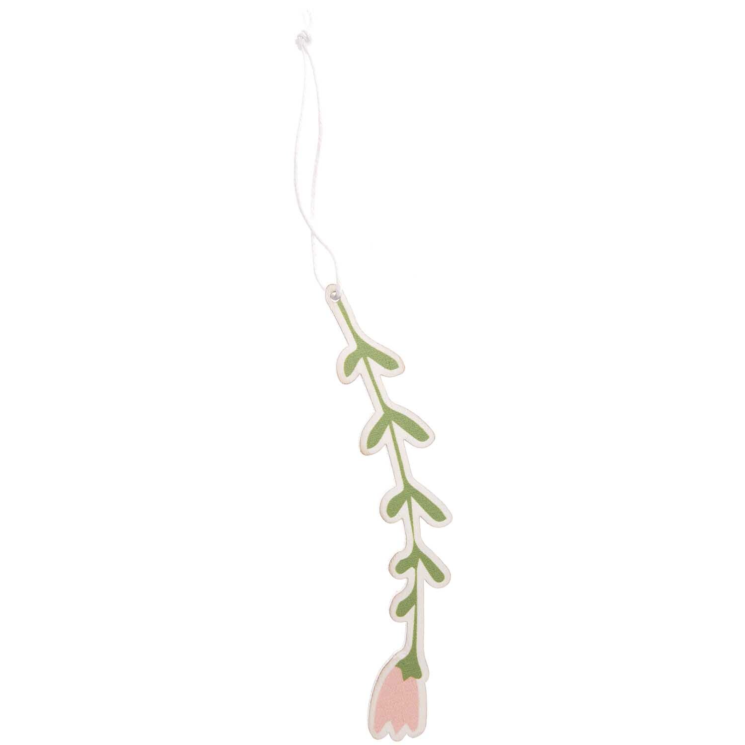 Holzhänger Blume Rosa