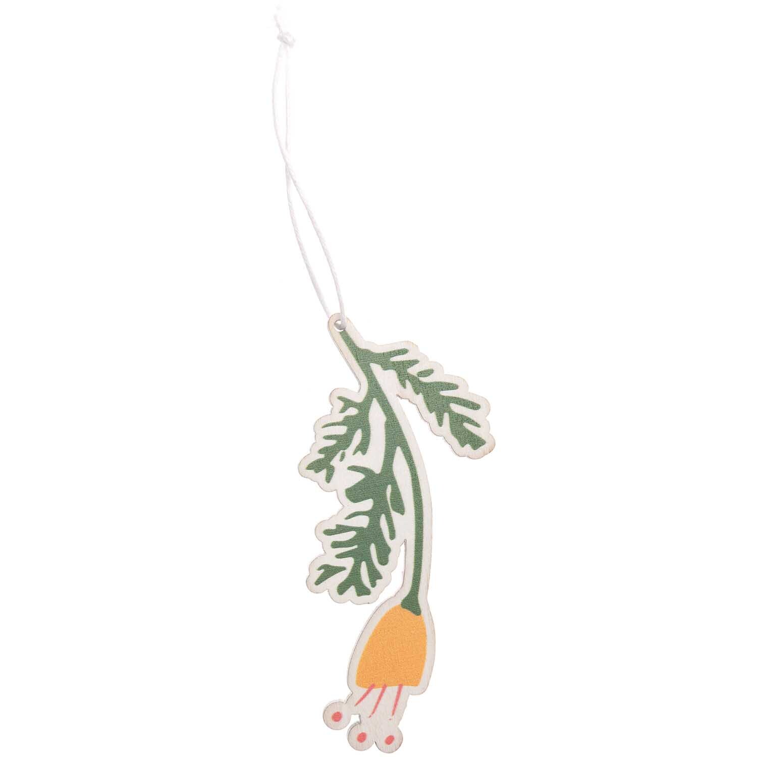 Holzhänger Blume Gelb