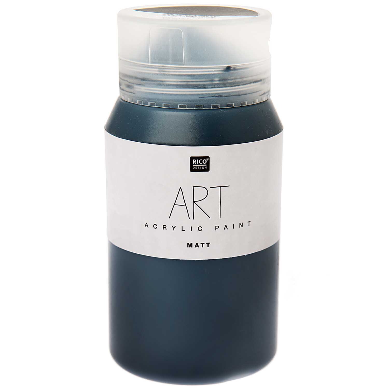 Rico Design ART Künstler Acrylfarbe matt 500ml Schwarz