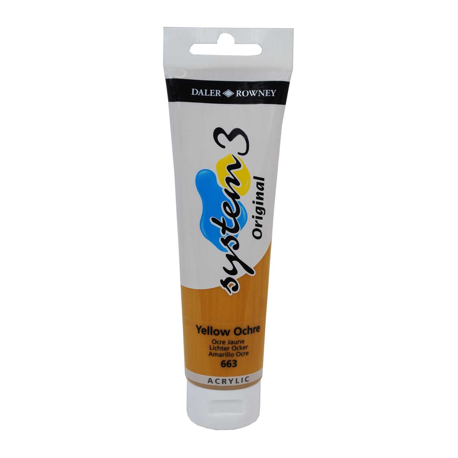 Daler-Rowney System 3 150ml Yellow Ochre