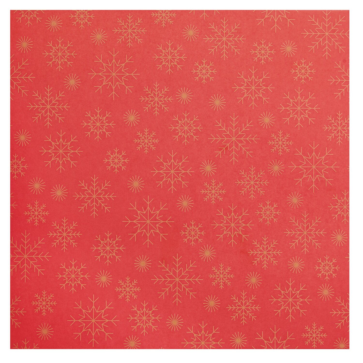 Paper Poetry Bascetta Origamipapier mit Schneeflockenmotiv in Rot von Rico Design, ideal für kreative Bastelprojekte.