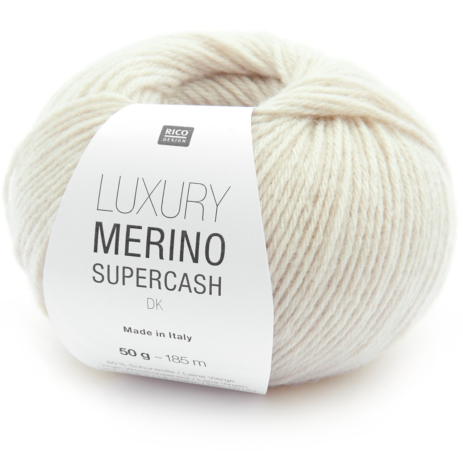 Luxury Merino Supercash dk 50g 160m Farbe Natur von Rico Design