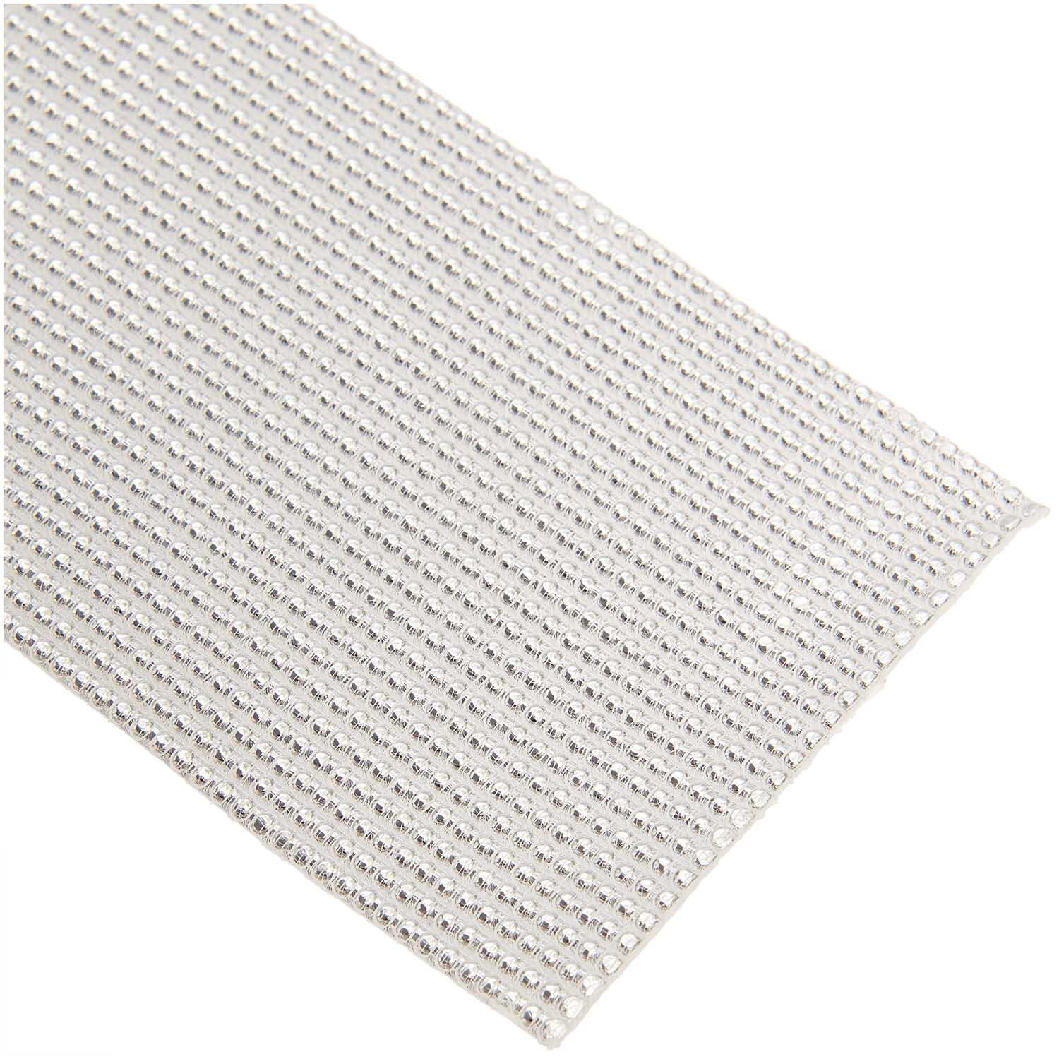 Wachsstreifen Perle silber 20cm 27 Stück