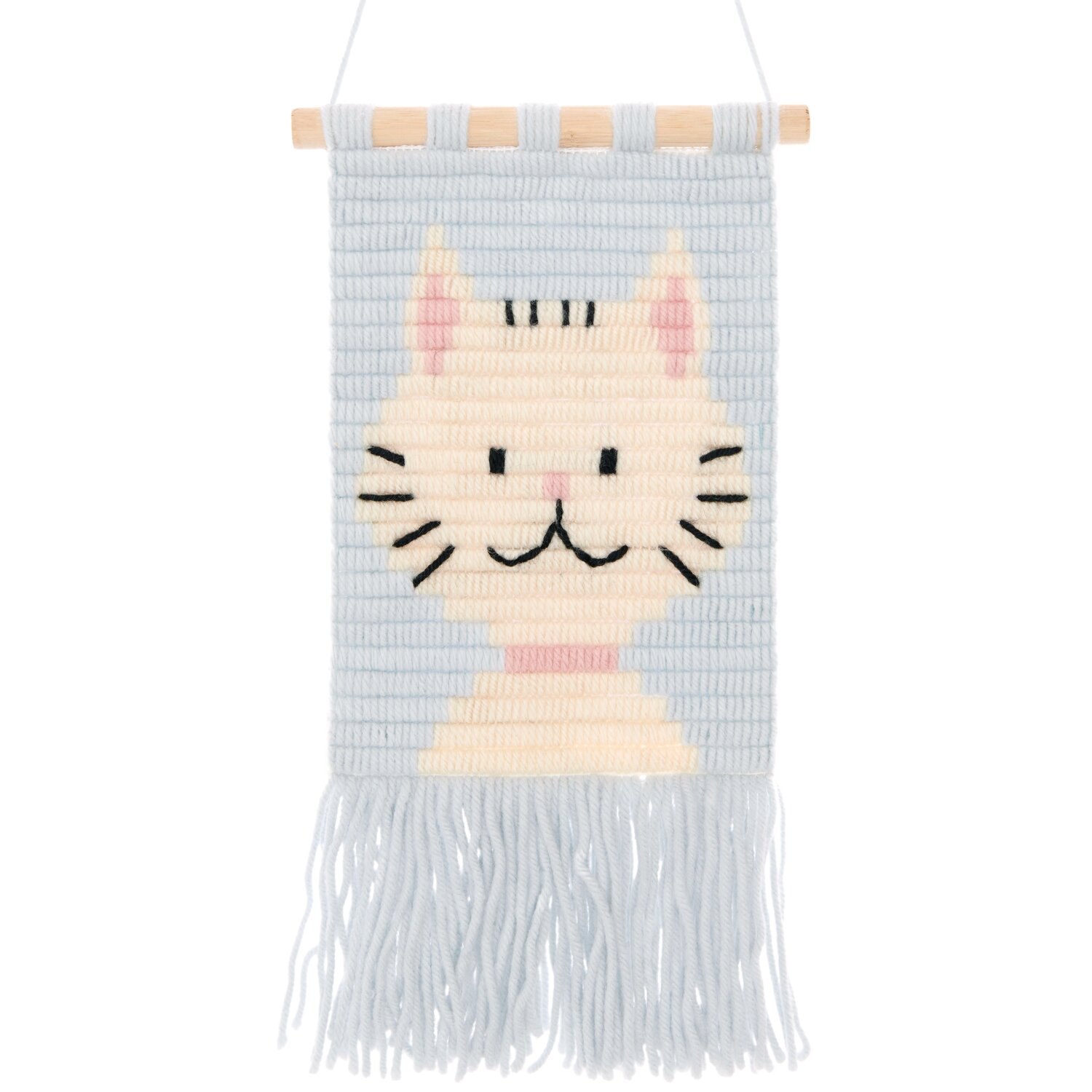 Longstitch Stickpackung Katze 18x30cm von Rico Design