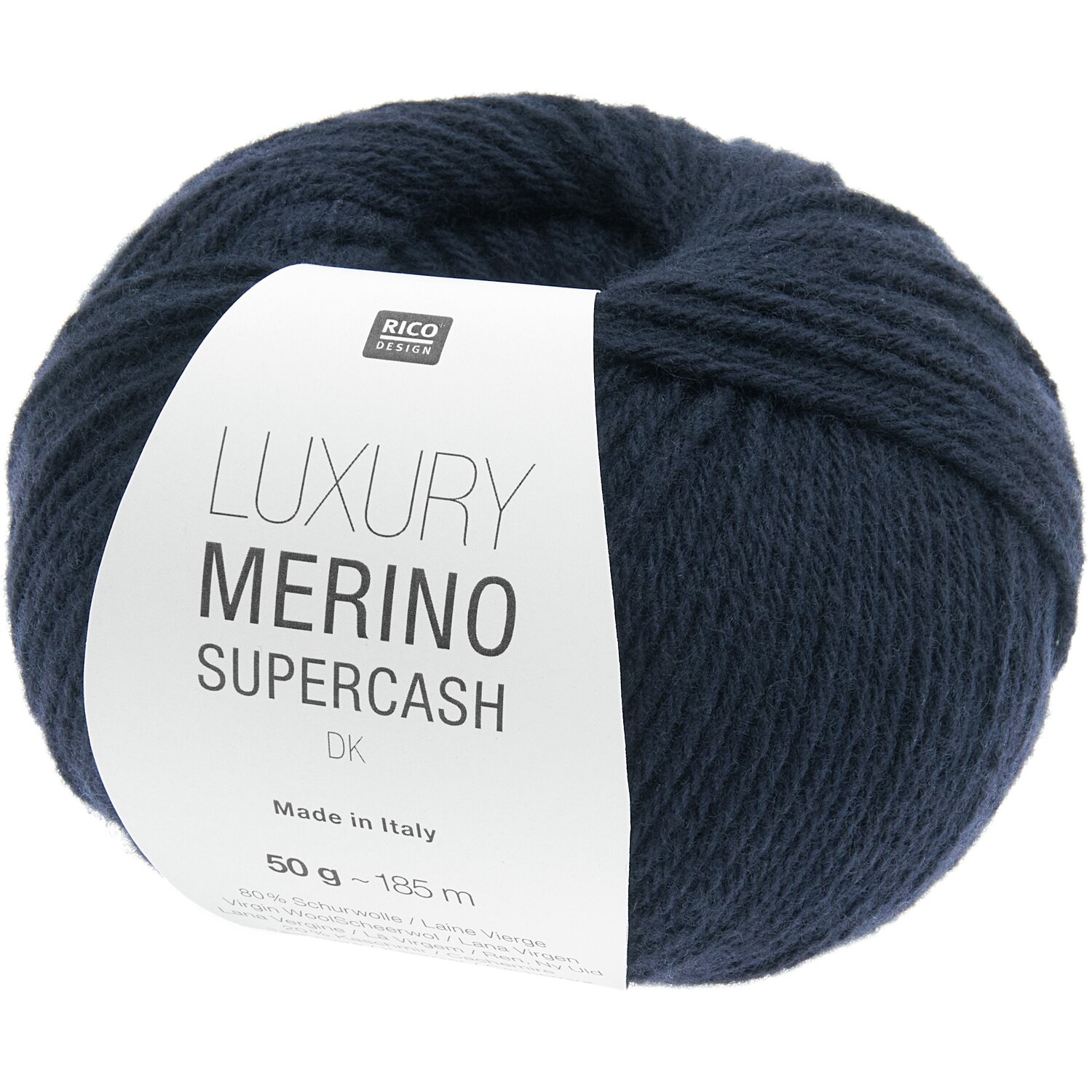 Luxury Merino Supercash dk 50g 160m Farbe Marine von Rico Design