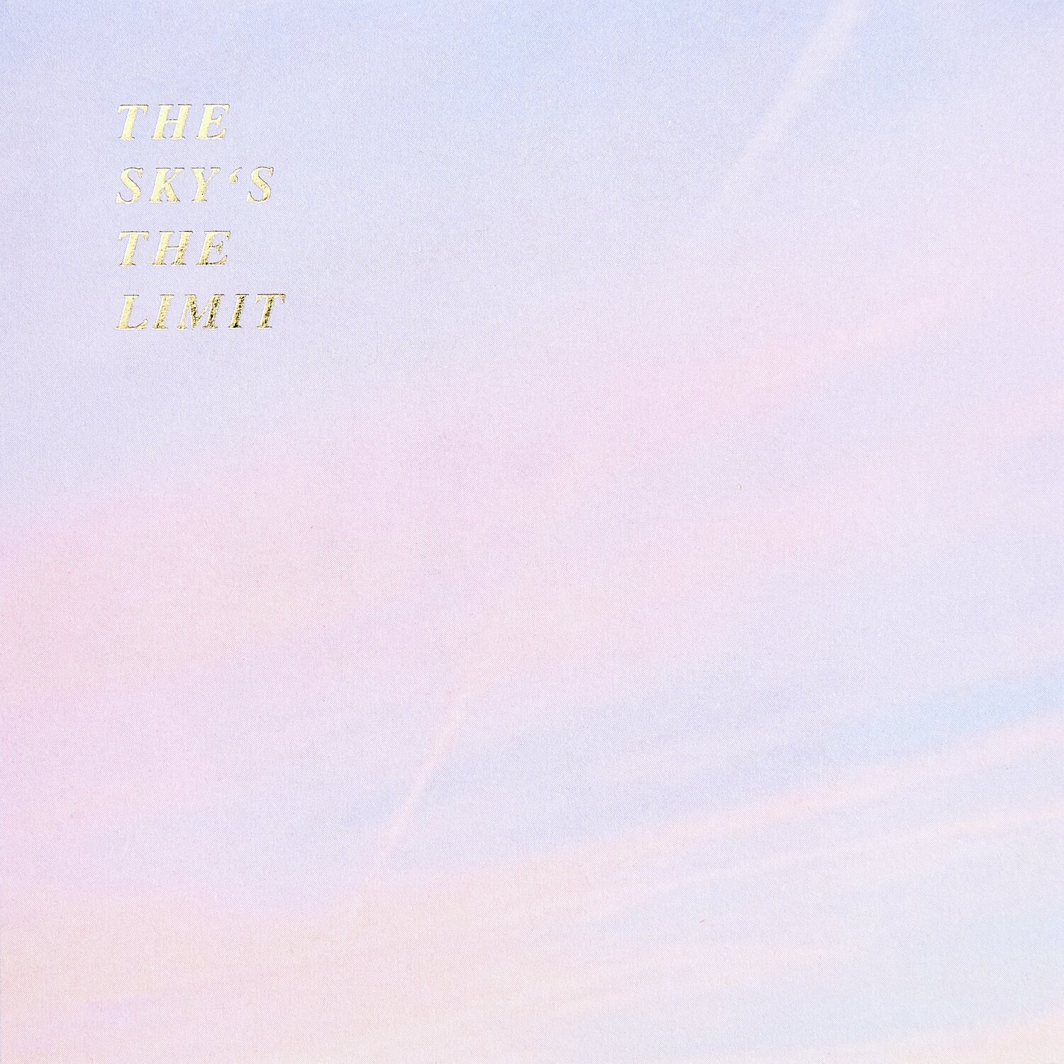 Paper Poetry Notizzettel-Box The Sky is the Limit mit 200 Blatt, zartem rosa Himmelshintergrund.