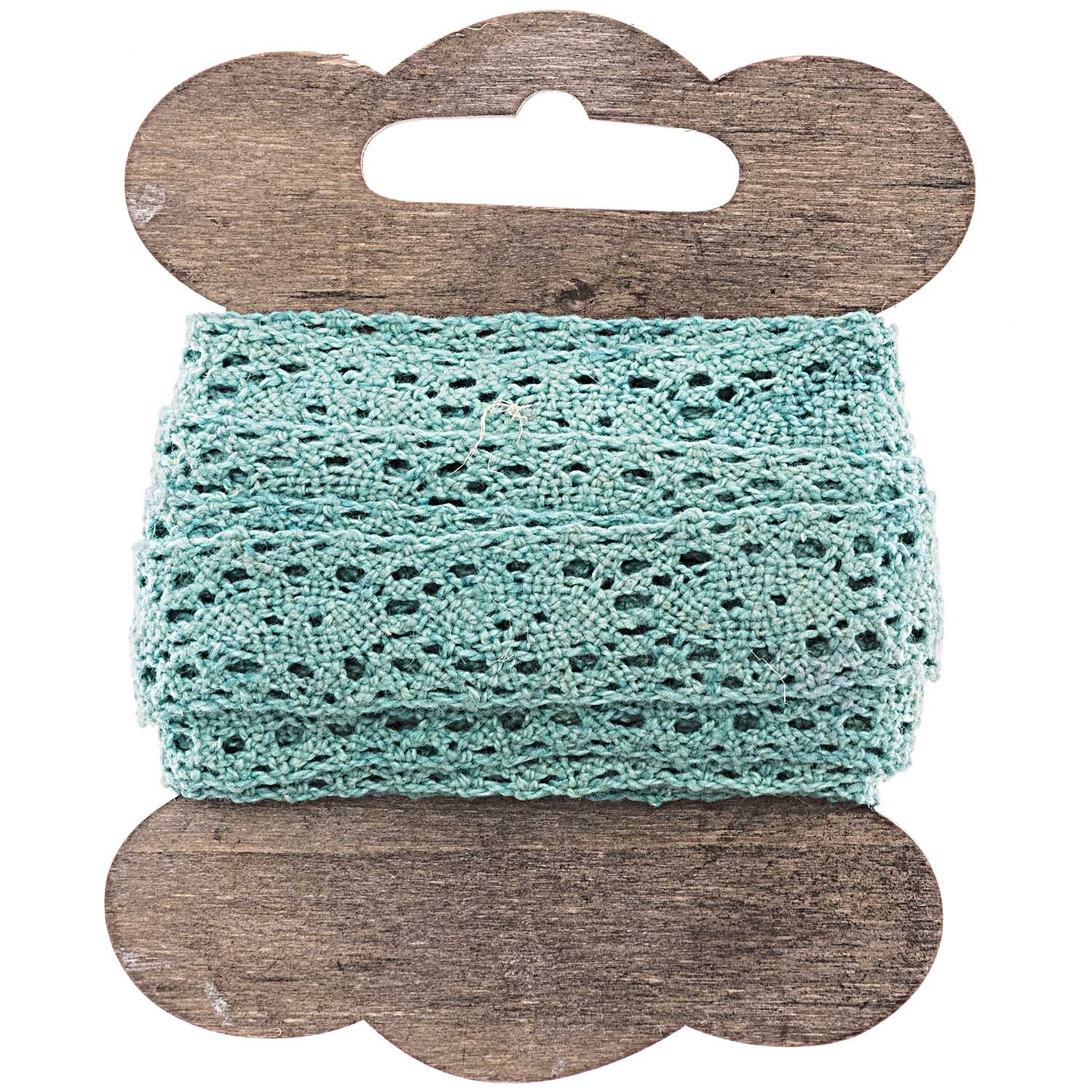 Häkelspitze 1,5cm 3m Farbe Aqua von idee. Creativmarkt 
