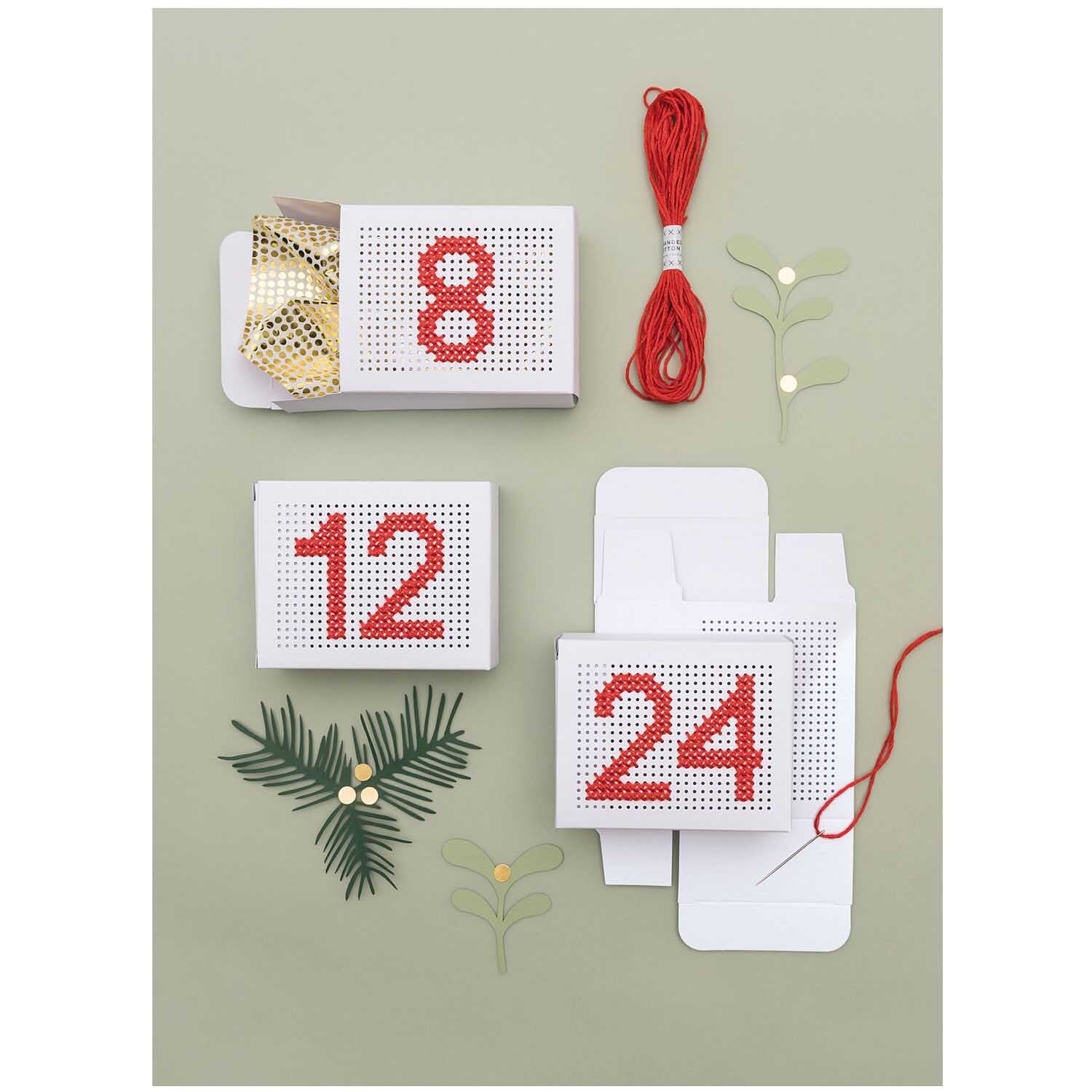 Paper Poetry Adventskalender Boxen zum Besticken Paper Poetry Adventskalender Boxen zum Besticken