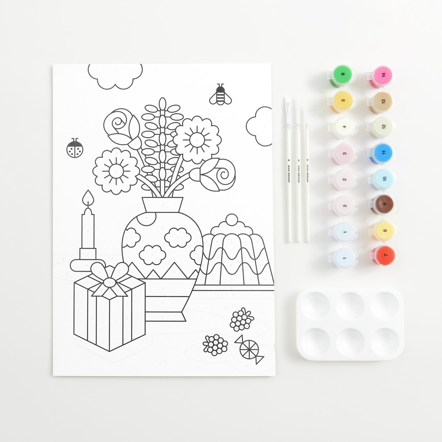 Rico Design x Redfries Malen nach Zahlen Set 26x37cm von Rico Design