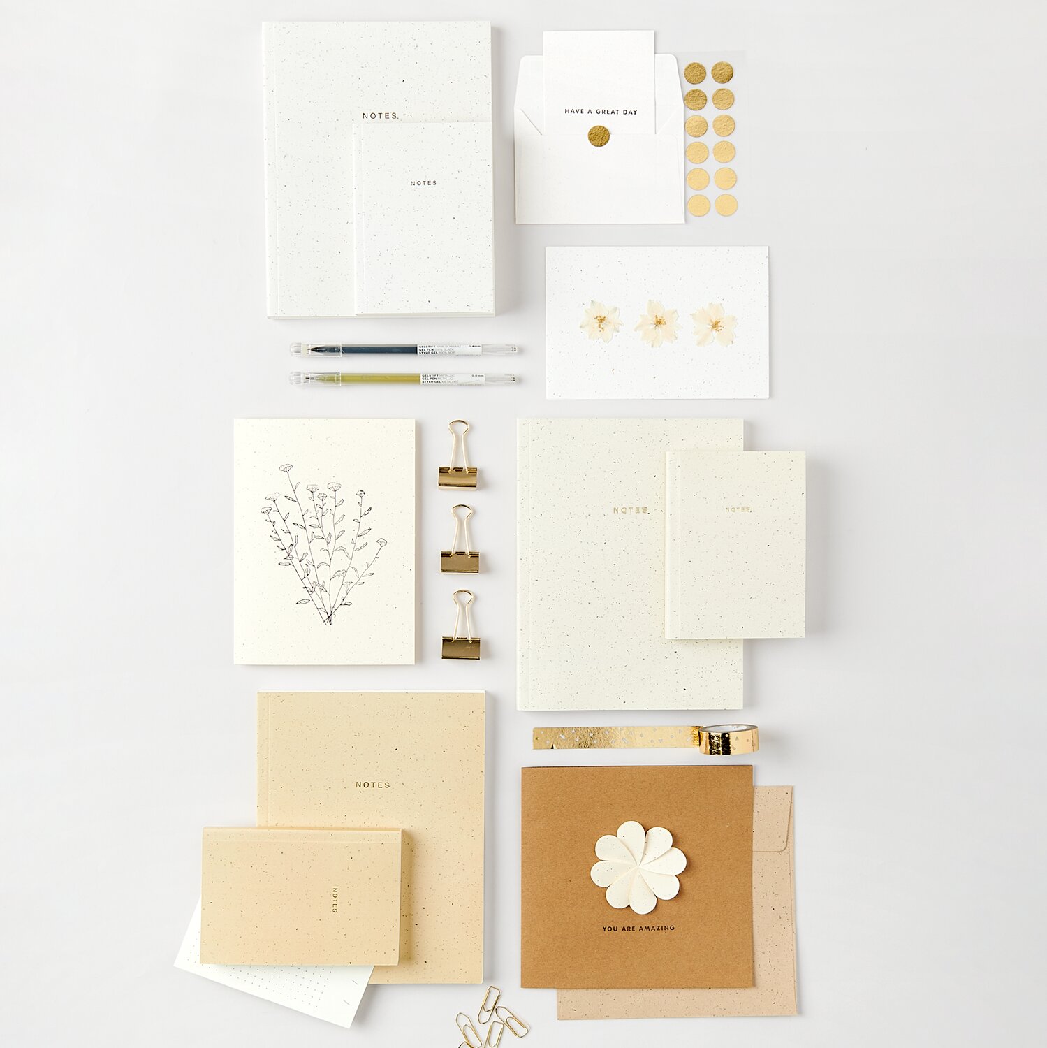 Paper Poetry Notizbuch L 15x20cm Farbe Offwhite von Rico Design