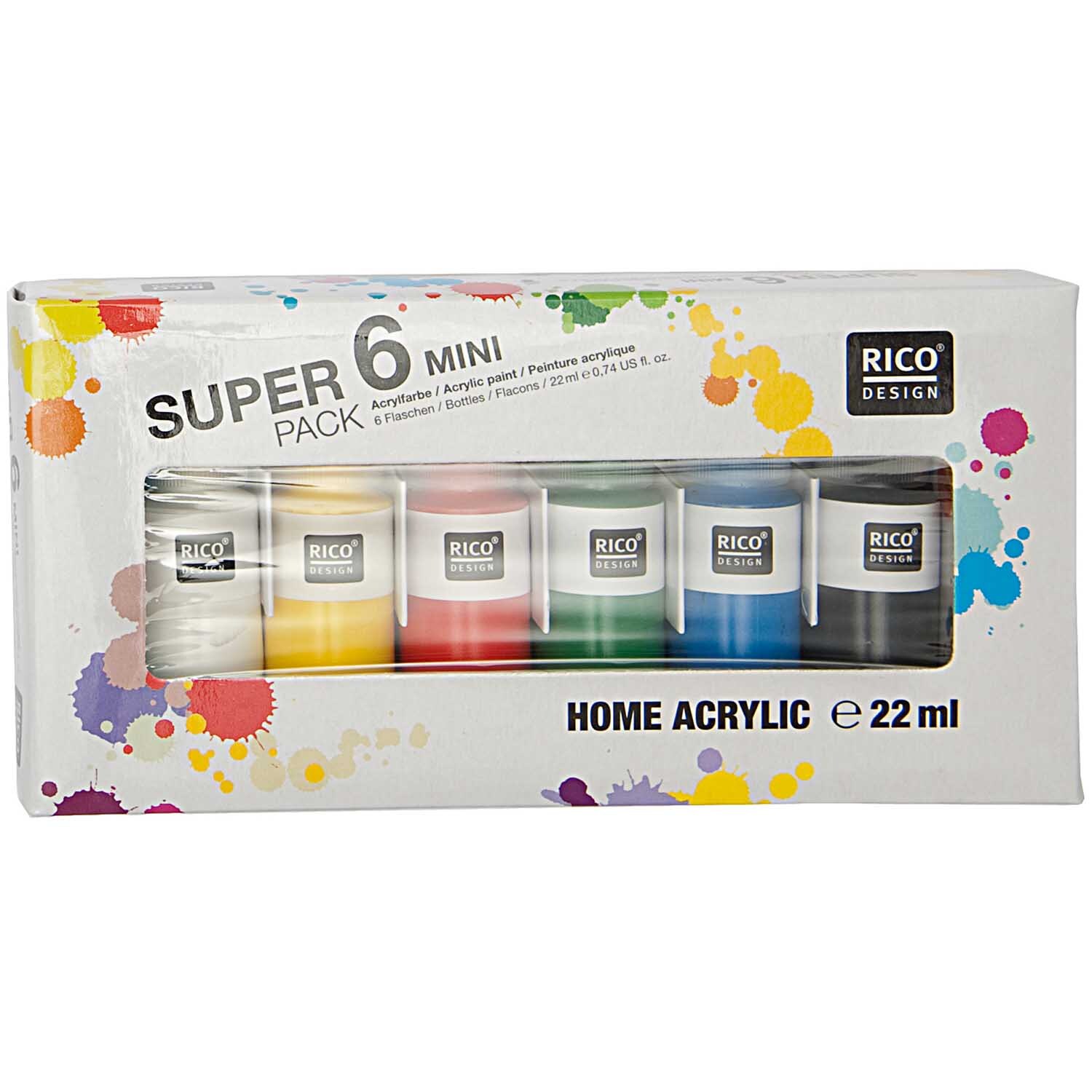 Mini Home Acrylic 6er Set von Rico Design