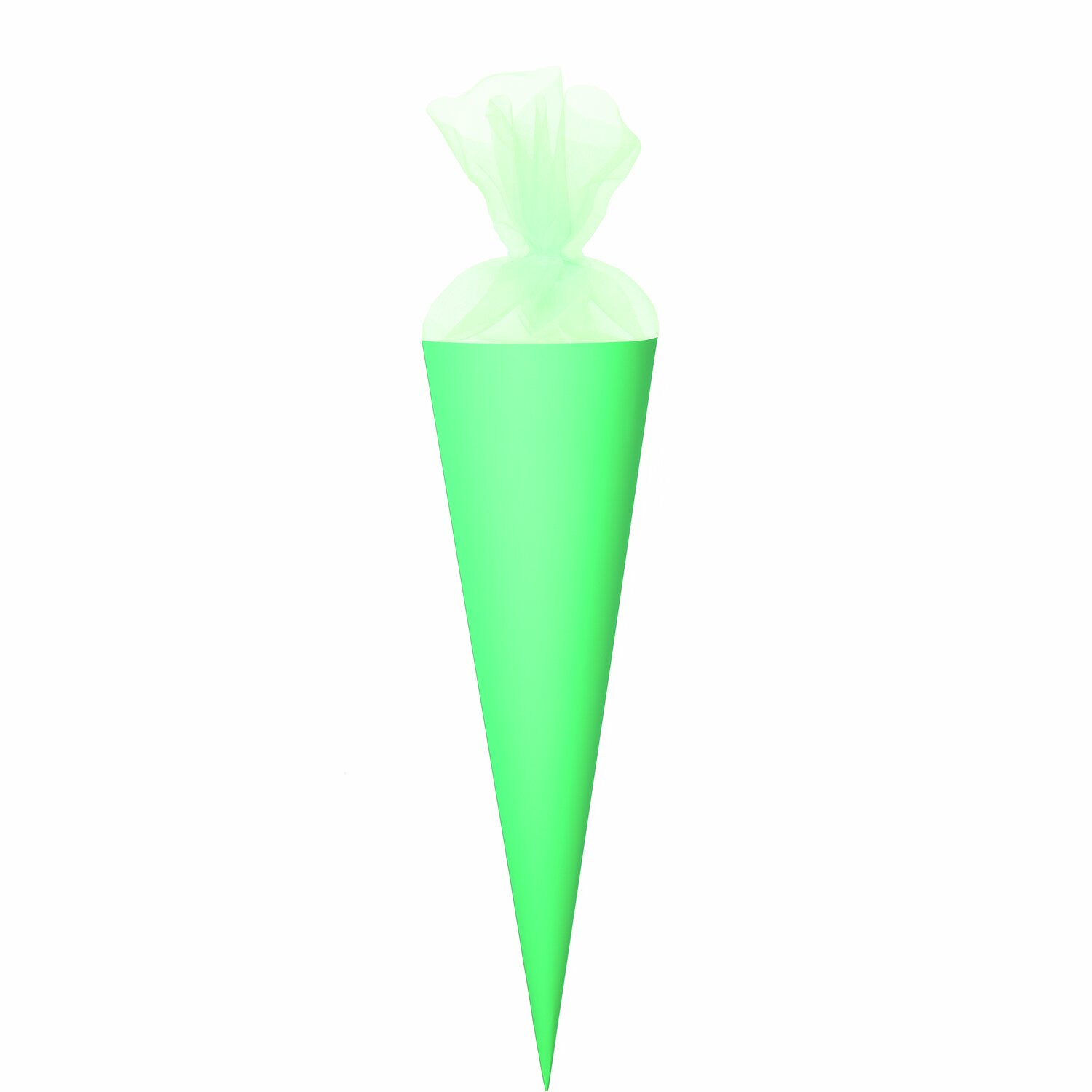 Schultüte Rohling mit Tüllverschluss Neon 70cm Farbe Neon Grün von Rico Design Schultüte Rohling mit Tüllverschluss Neon, 70cm, in leuchtendem Grün von Rico Design, ideal für den Schulanfang.
