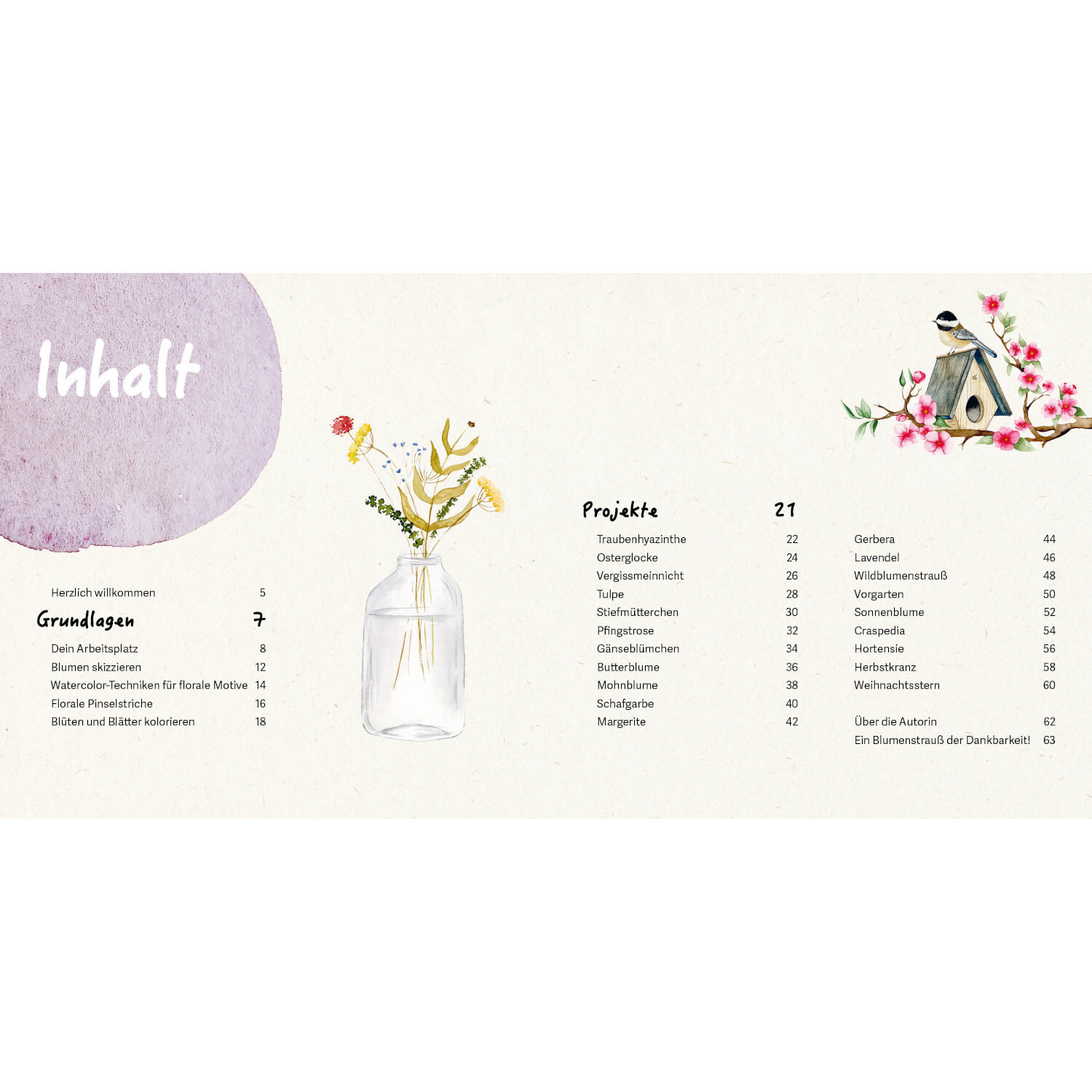 Mini Watercolor - Blumen von Edition Michael Fischer 