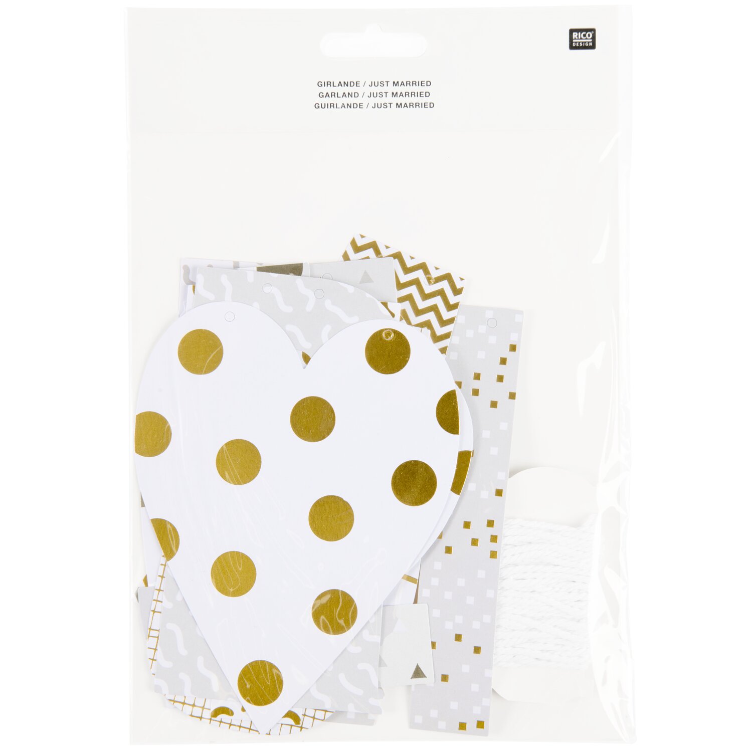 Paper Poetry Girlande Just Married 3m von Rico Design
