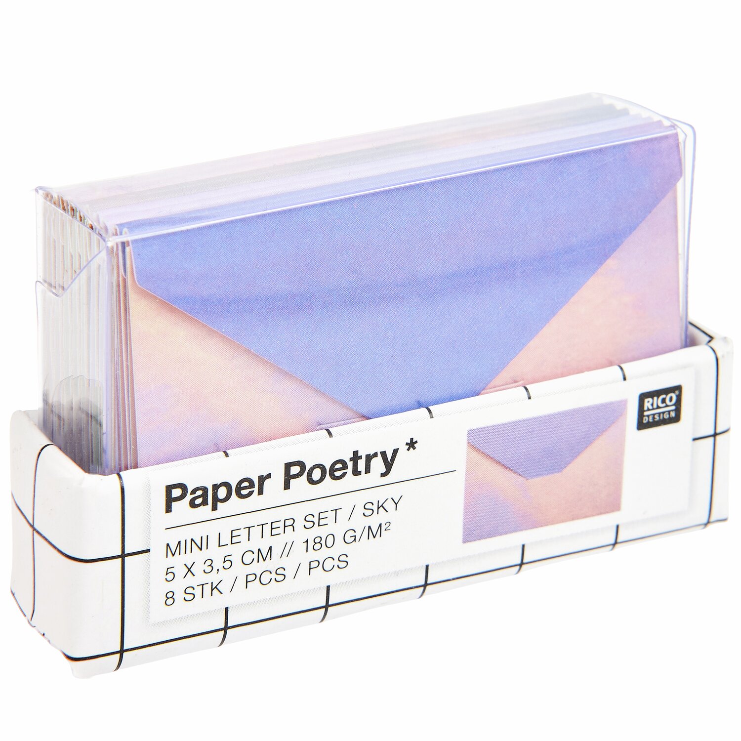 Paper Poetry Mini Love Letter Set Sky is the Limit 8-teilig von Rico Design
