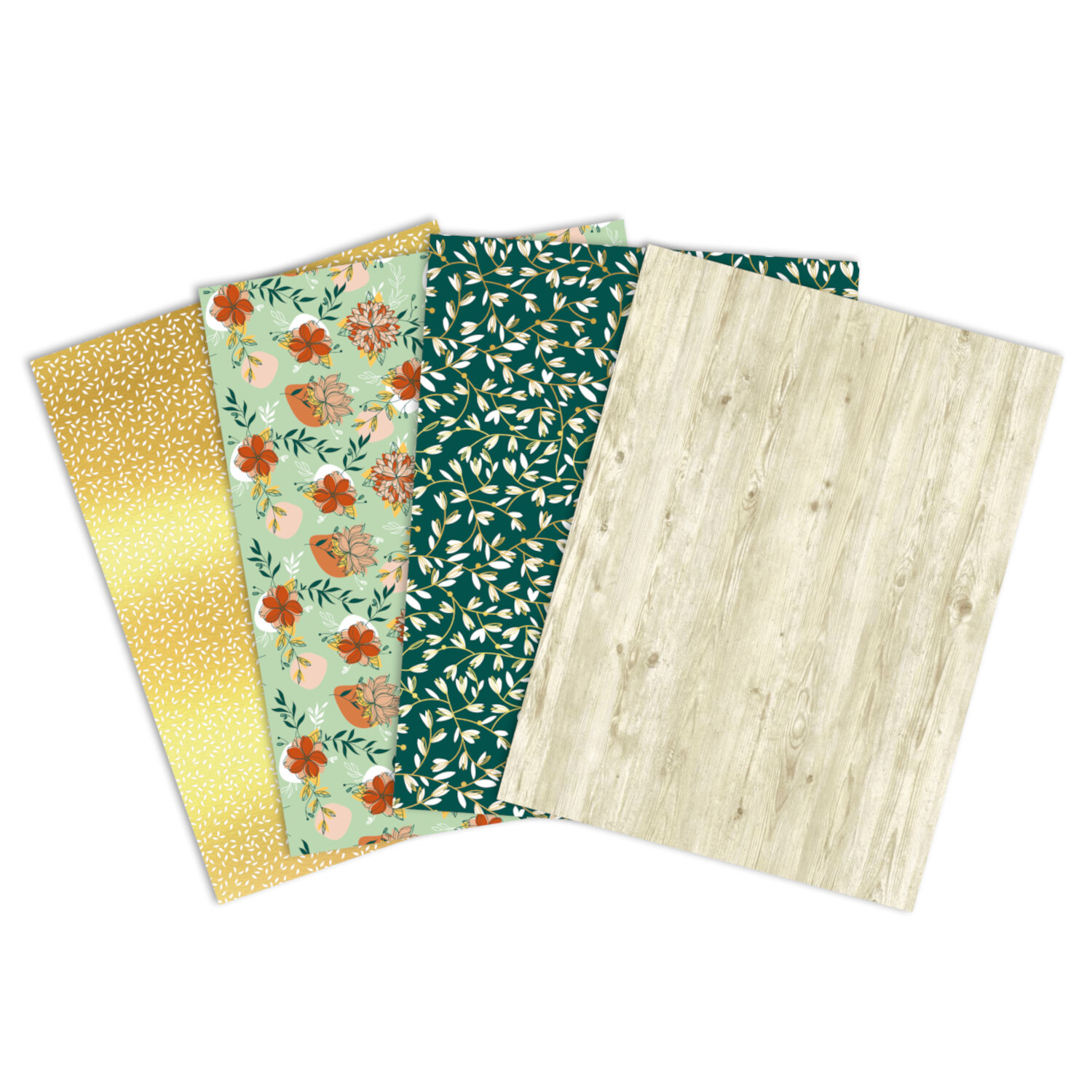 Papier Mix & Patch Natur'elle 30x40cm 4 Bögen von Clairefontaine-Rhodia