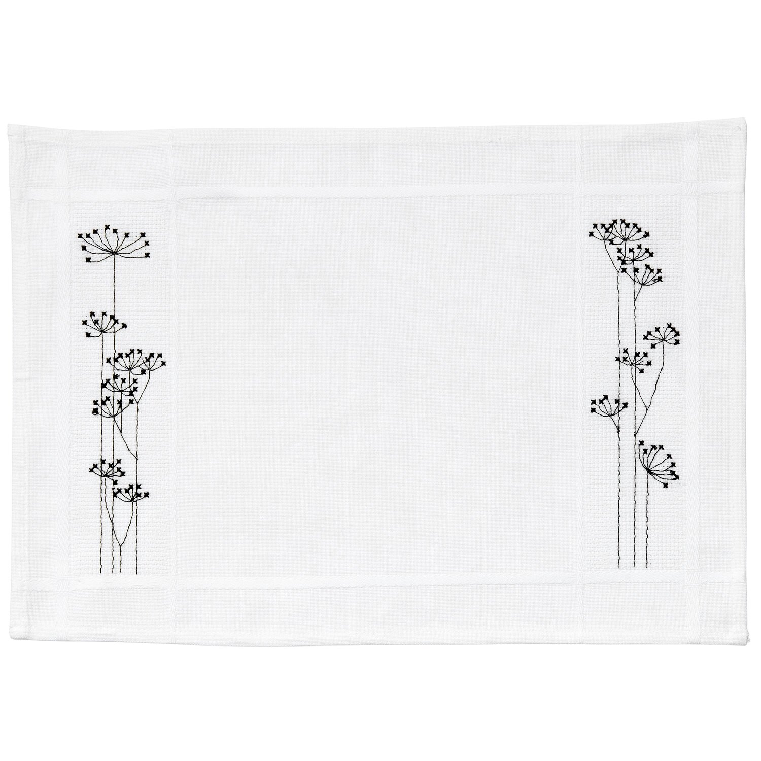 Stickpackung Gezählter Kreuzstich Platzsets Gräser 45x45cm von Rico Design