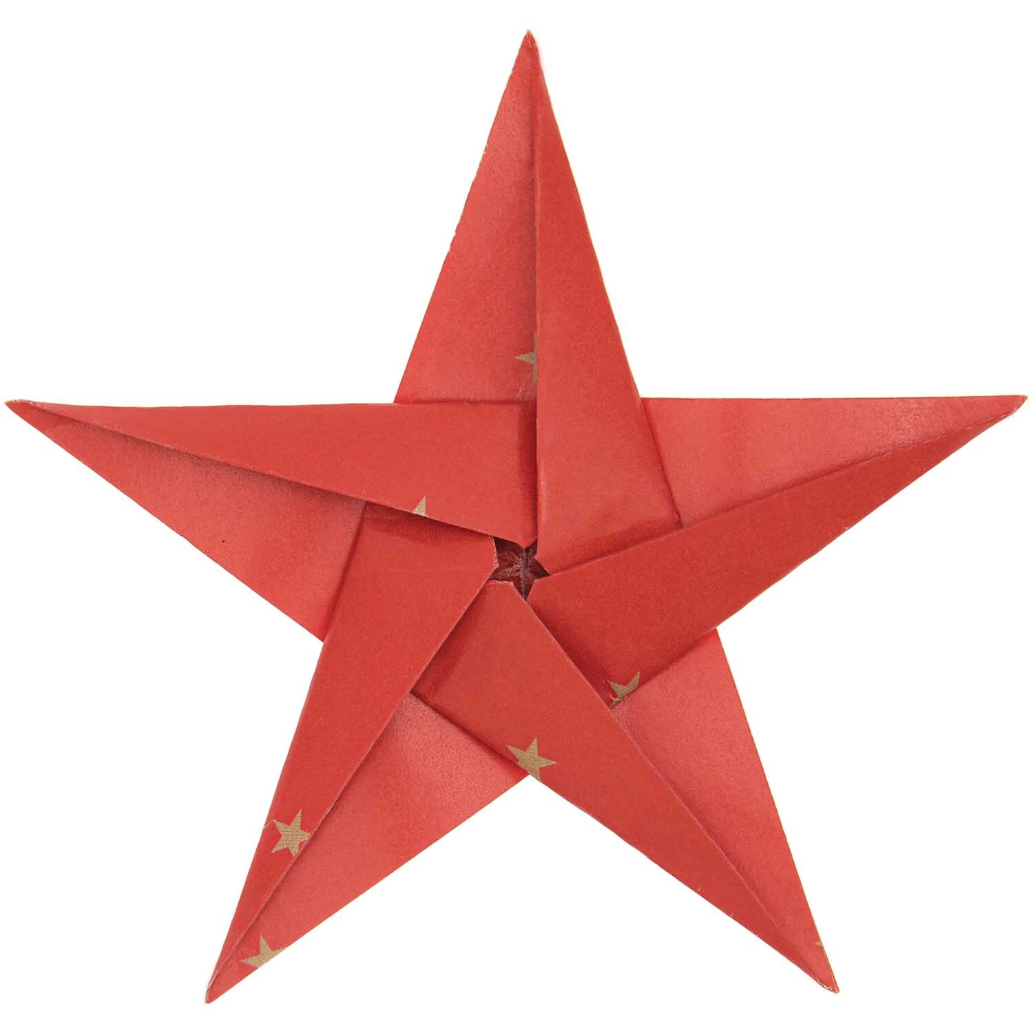 Rico Design Paper Poetry Bascetta Origamipapiere Sterne Rot-Gold 20x20cm