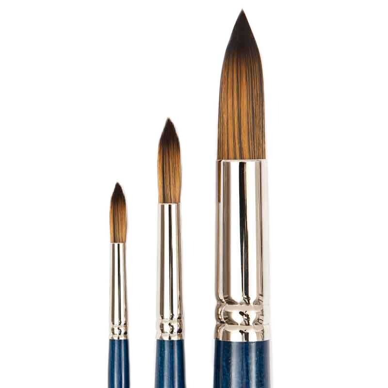 Pinsel Art School Acryl Synthetic mit kurzem Stiel, ideal für präzises Malen, von Rico Design.