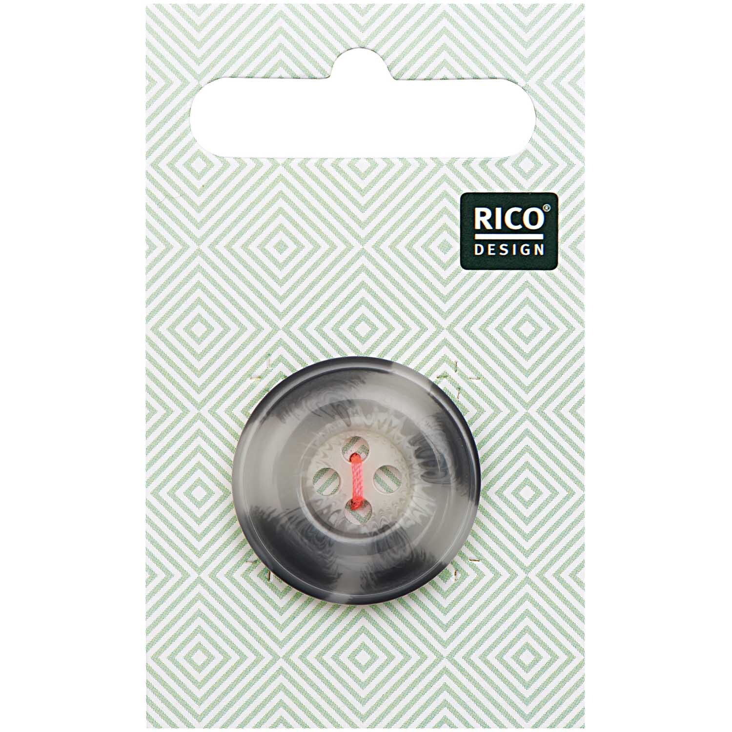Knopf beige-grau 2,5cm strukturiert
