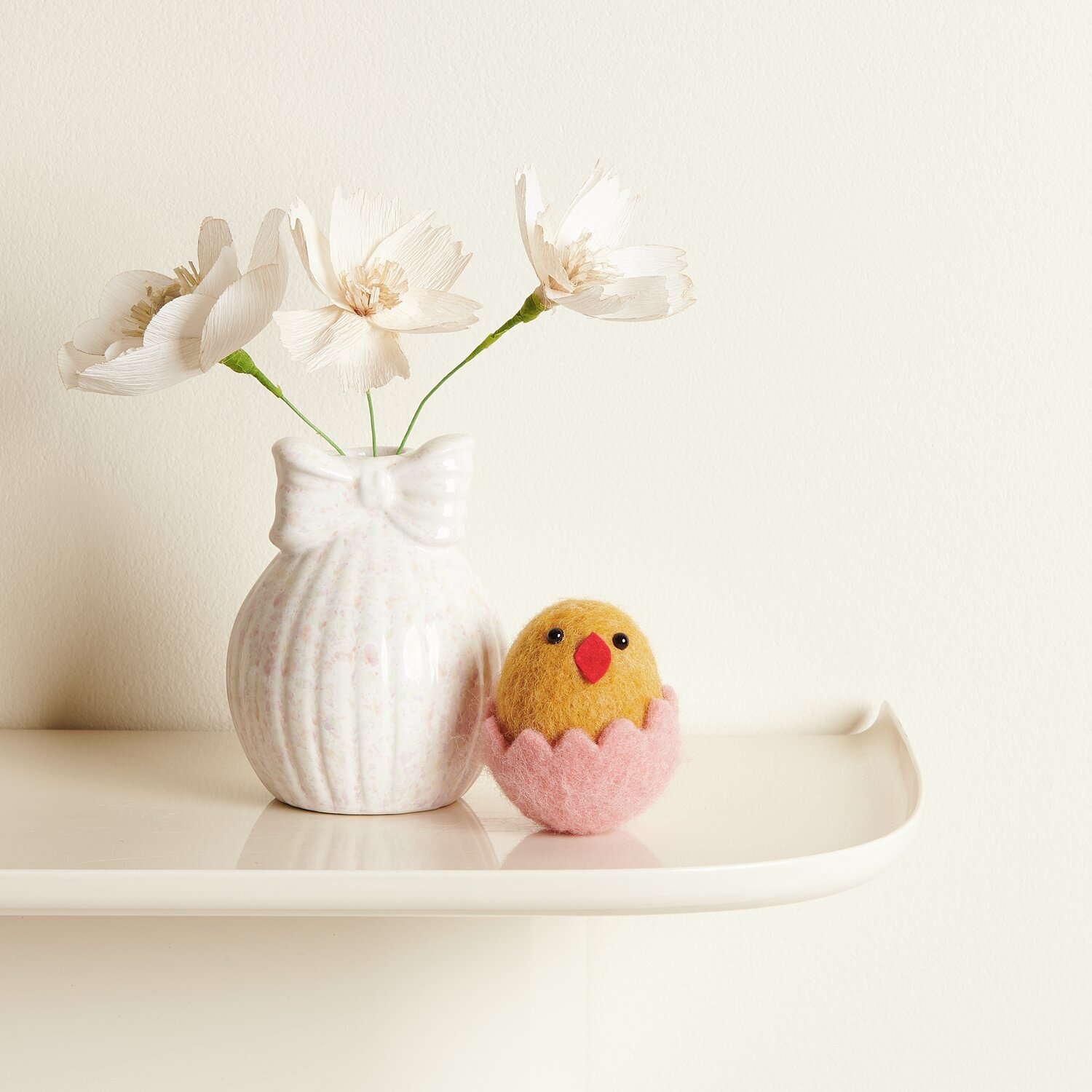 Küken im Ei Gelb/Rosa 6,3xØ5cm von Rico Design