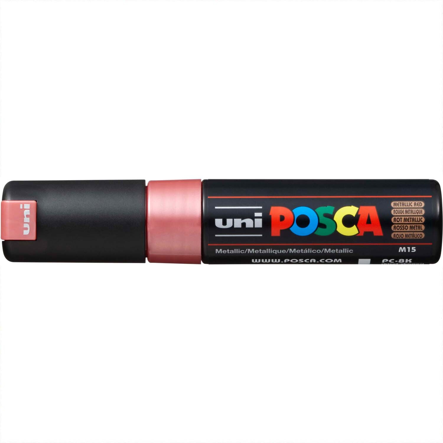 uni POSCA-Marker PC-8K 8mm Rot-Metallic