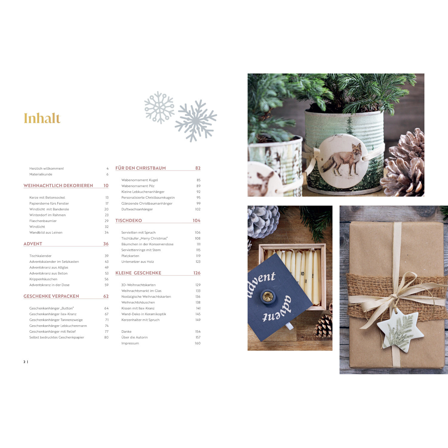Zauberhafte Weihnachtsdeko selbstgemacht von Christophorus Verlag in der Christan Verlag 