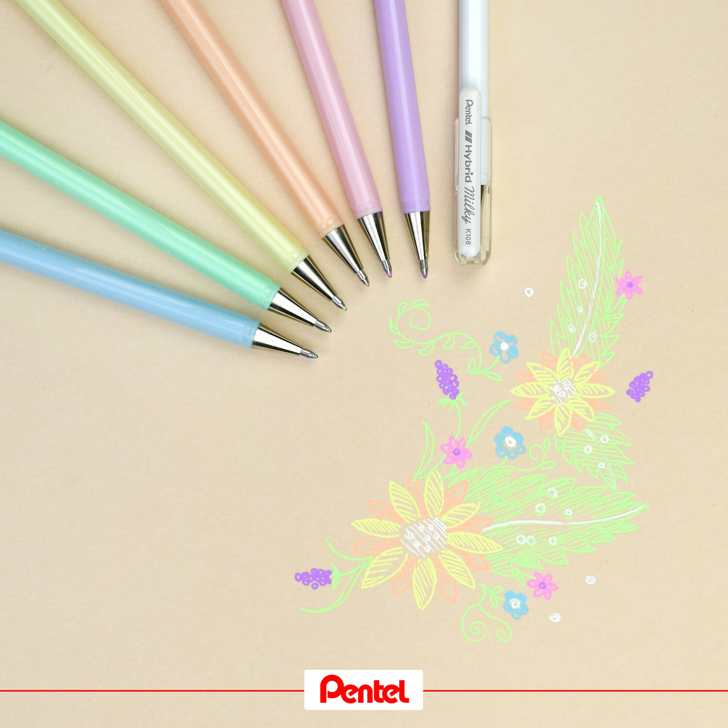 Gelstift Hybrid 0,4mm Farbe Pastellviolett von Pentel Bürobedarf Gelstift Hybrid 0,4mm Farbe Pastellviolett von Pentel Bürobedarf