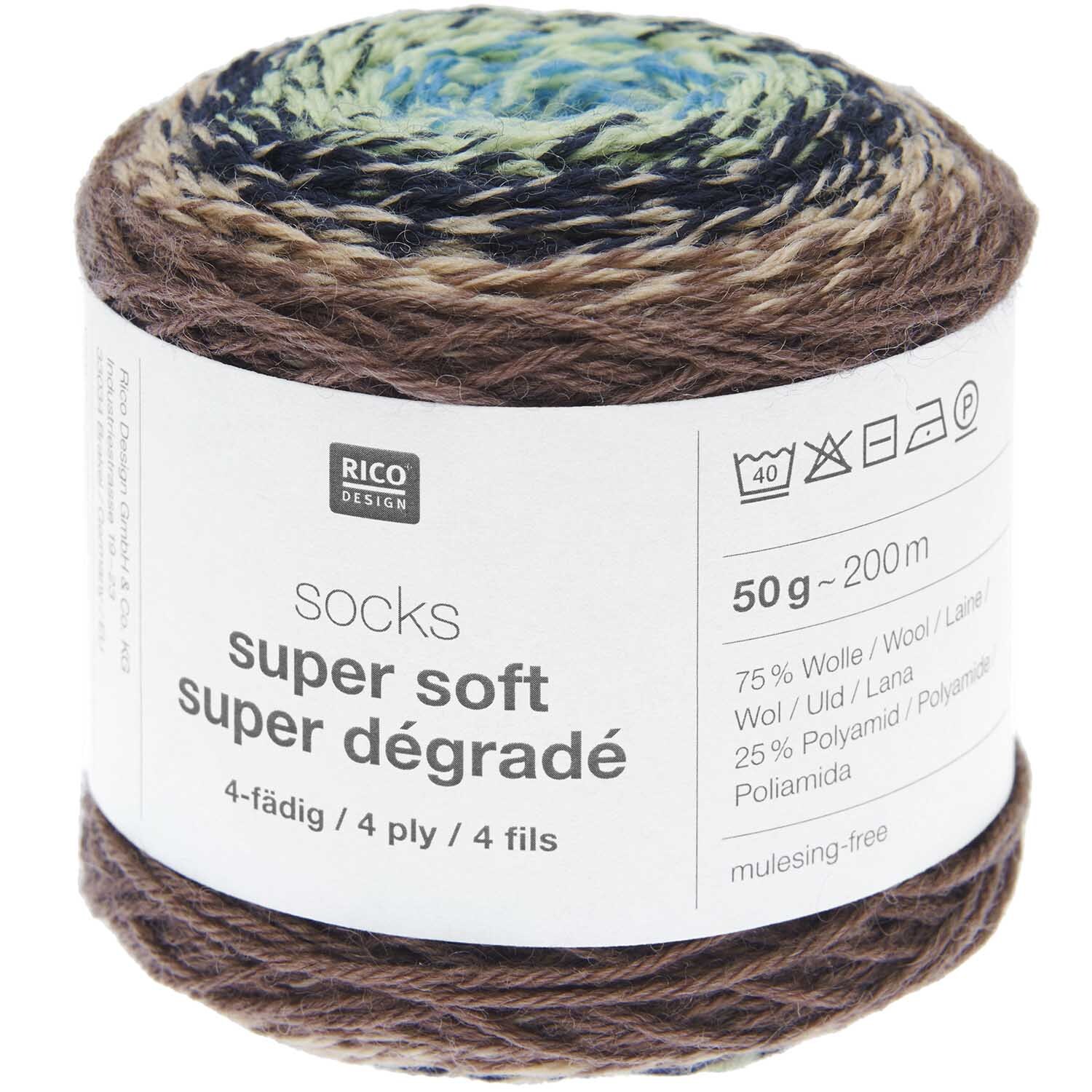 Socks Super Soft Super Dégradé 4-fädig